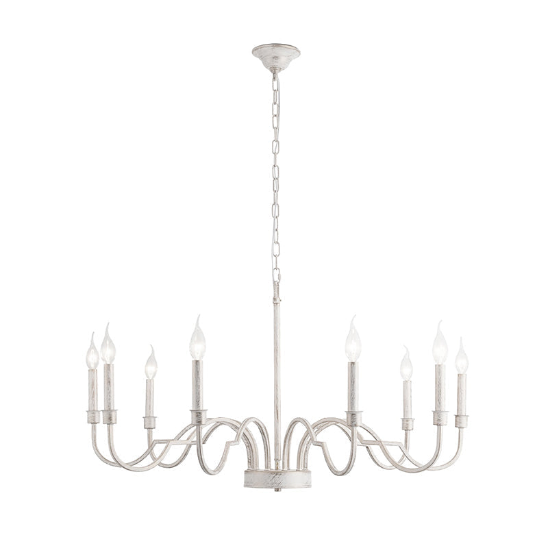 Oval Vintage Industrial Brass Chandelier - Letslighting