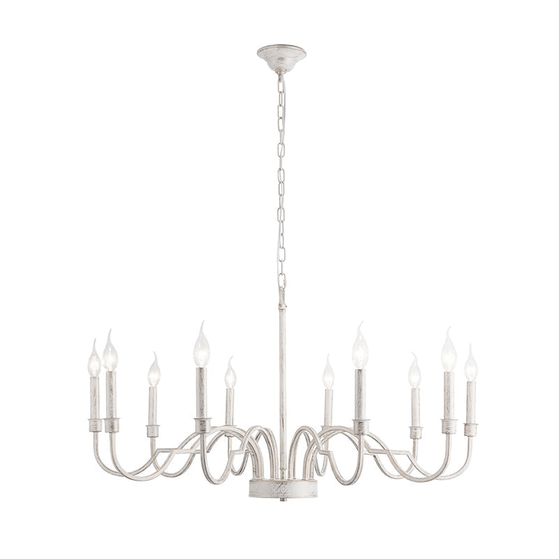 Oval Vintage Industrial Brass Chandelier - Letslighting