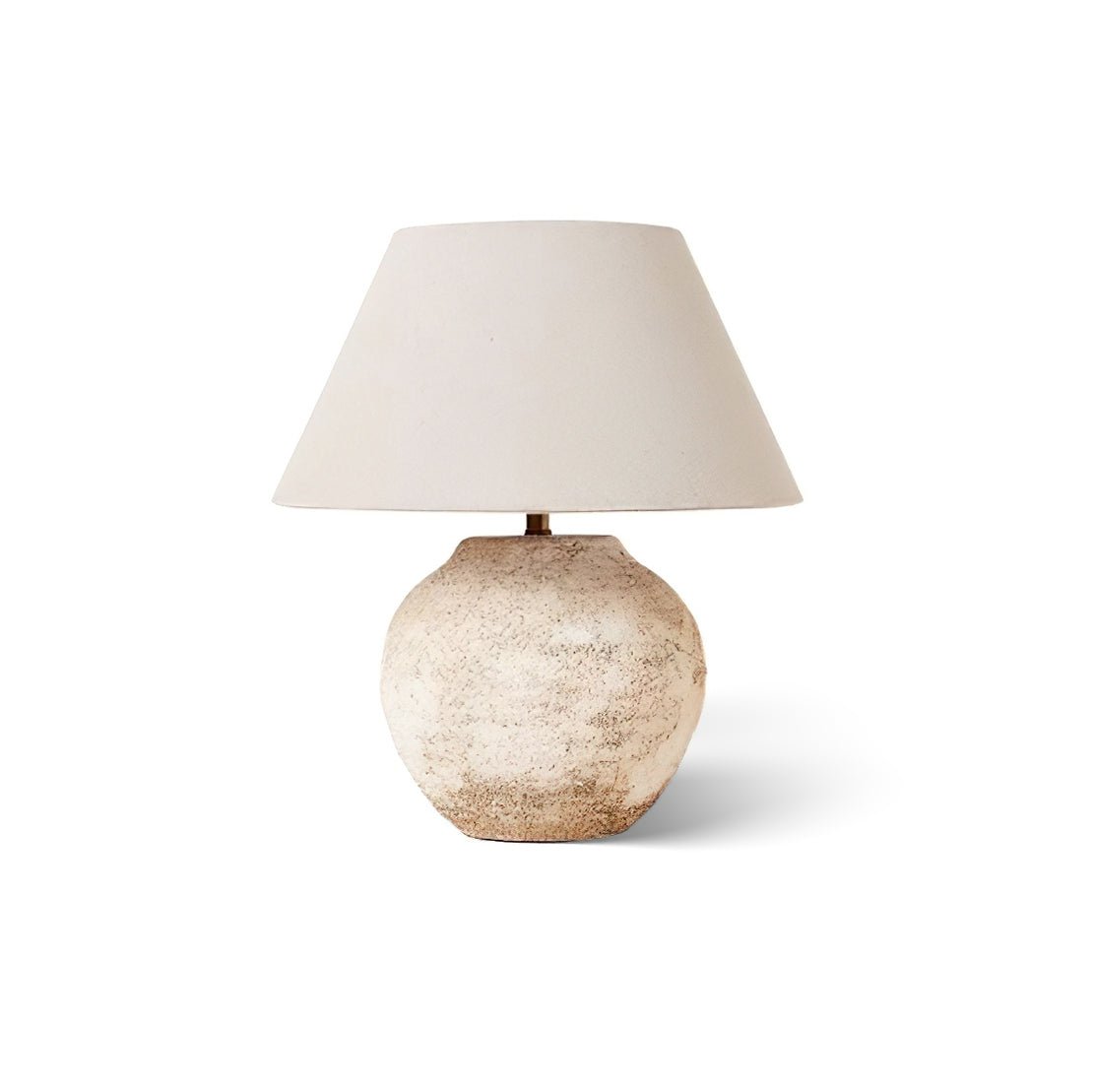 Solara Table Lamp Desert Sand Ceramic Base - Letslighting