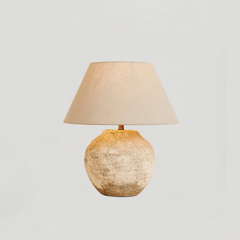 Solara Table Lamp Desert Sand Ceramic Base - Letslighting