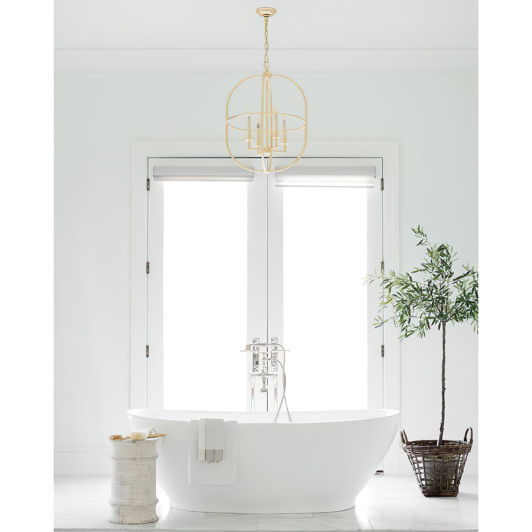 Sylph Vintage Industrial Open Brass Pendant Lamp - Letslighting