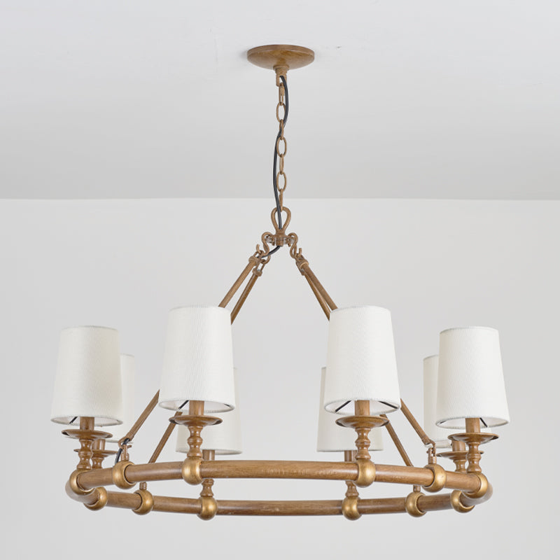 Unite Vintage Industrial Round Gold Chandelier - Letslighting