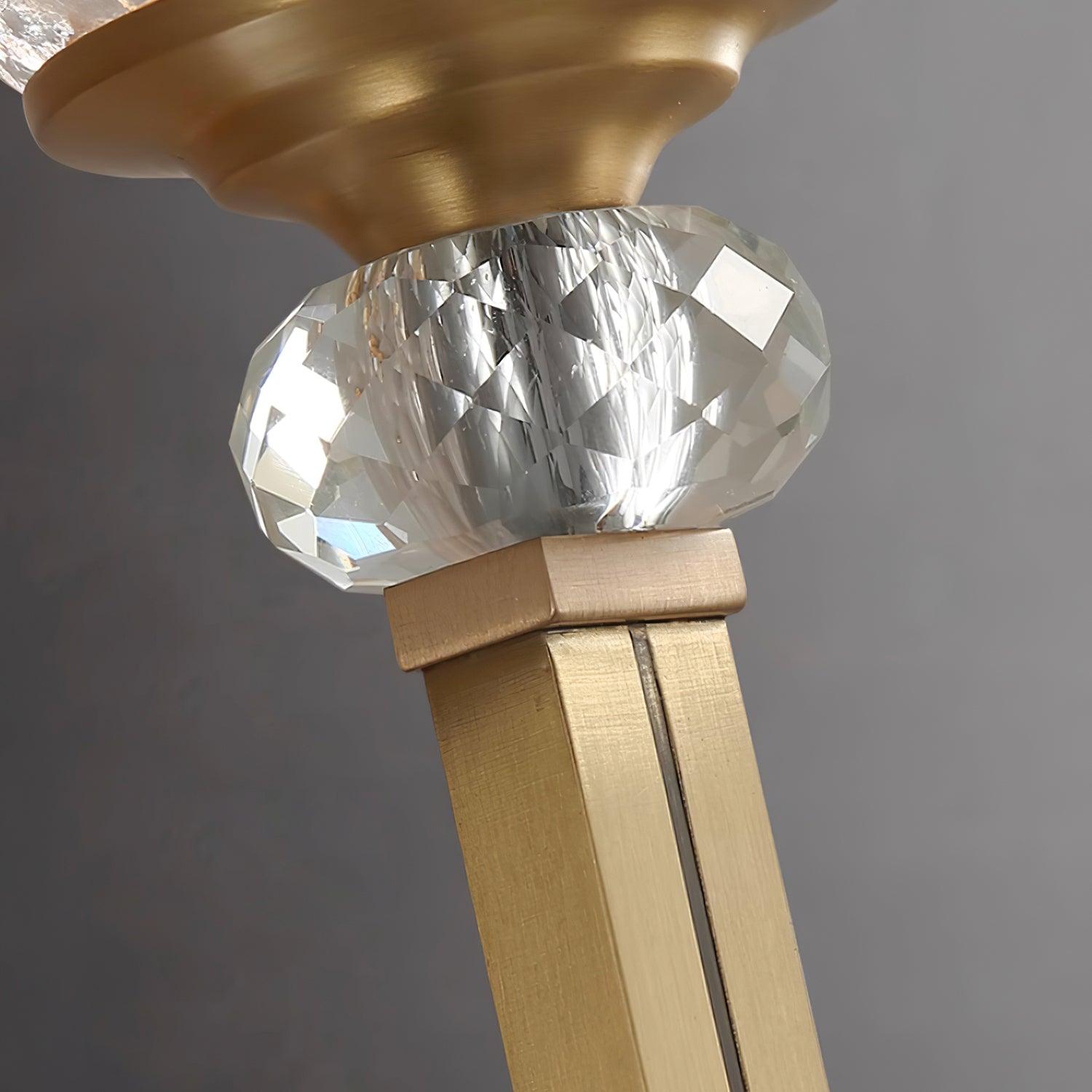 Lustra Wall Light Brass Crystal Elegant - Letslighting