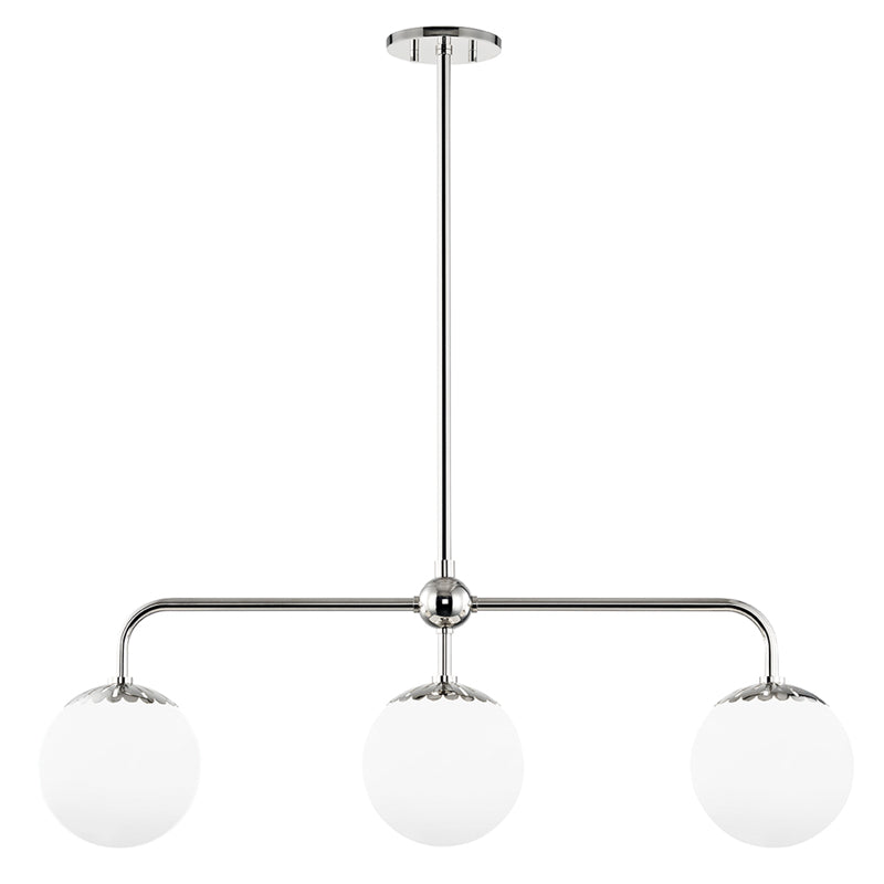 Yare Modern Minimalist Globe Chrome Glass Pendant Lamp - Letslighting