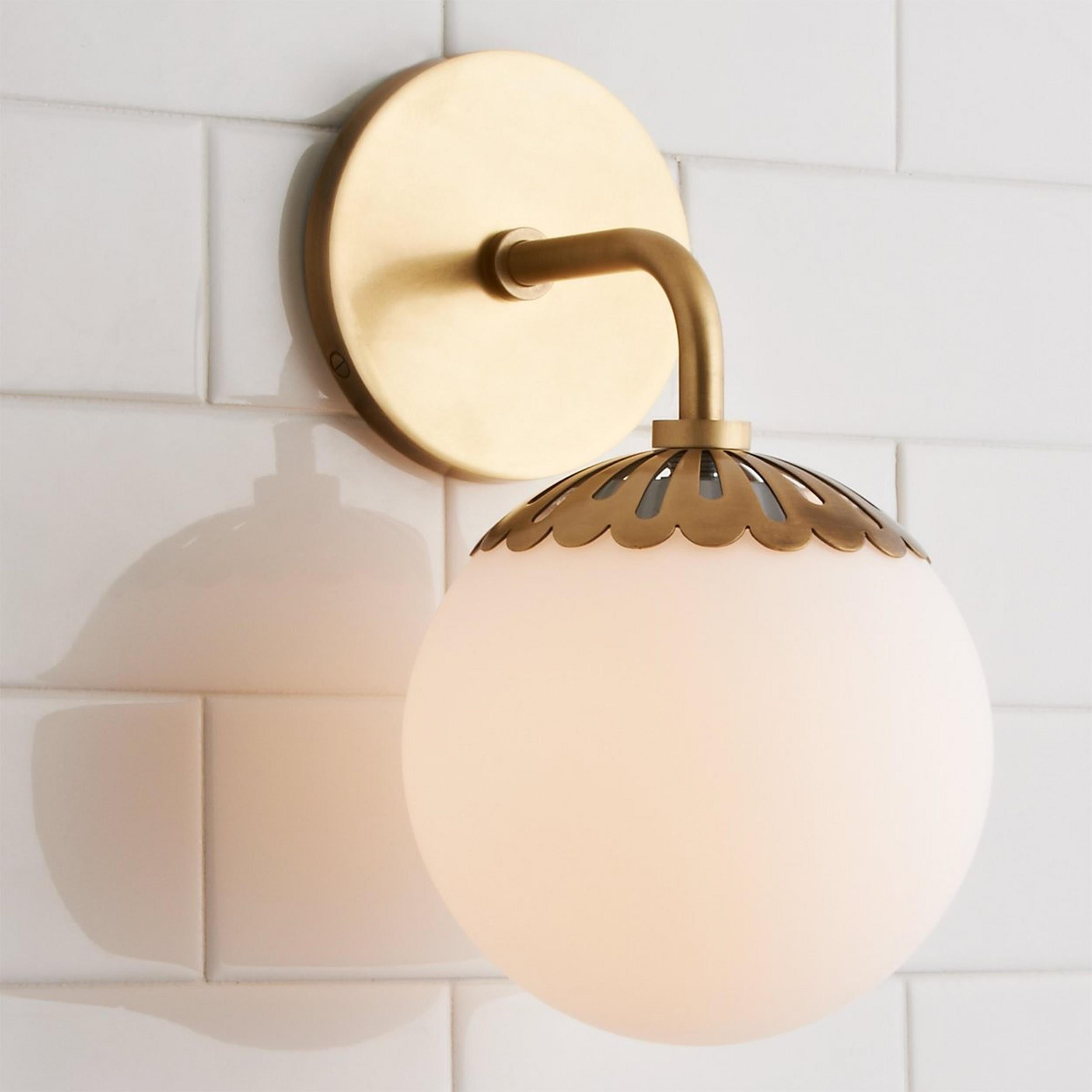 Valentina  Globe Glass Wall Lamp