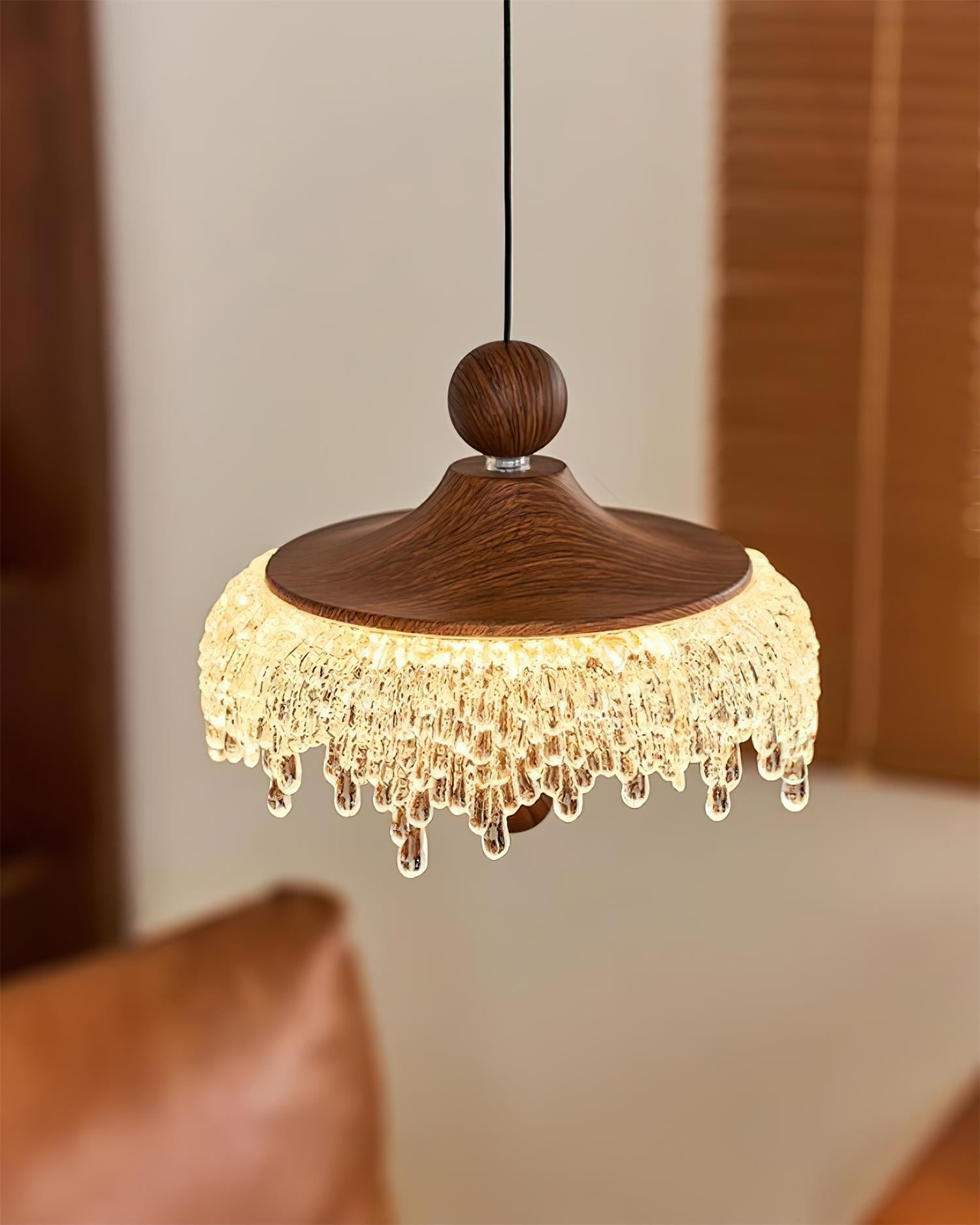 Dewdrop Pendant Lamp Rustic Crystalline Elegance - Letslighting