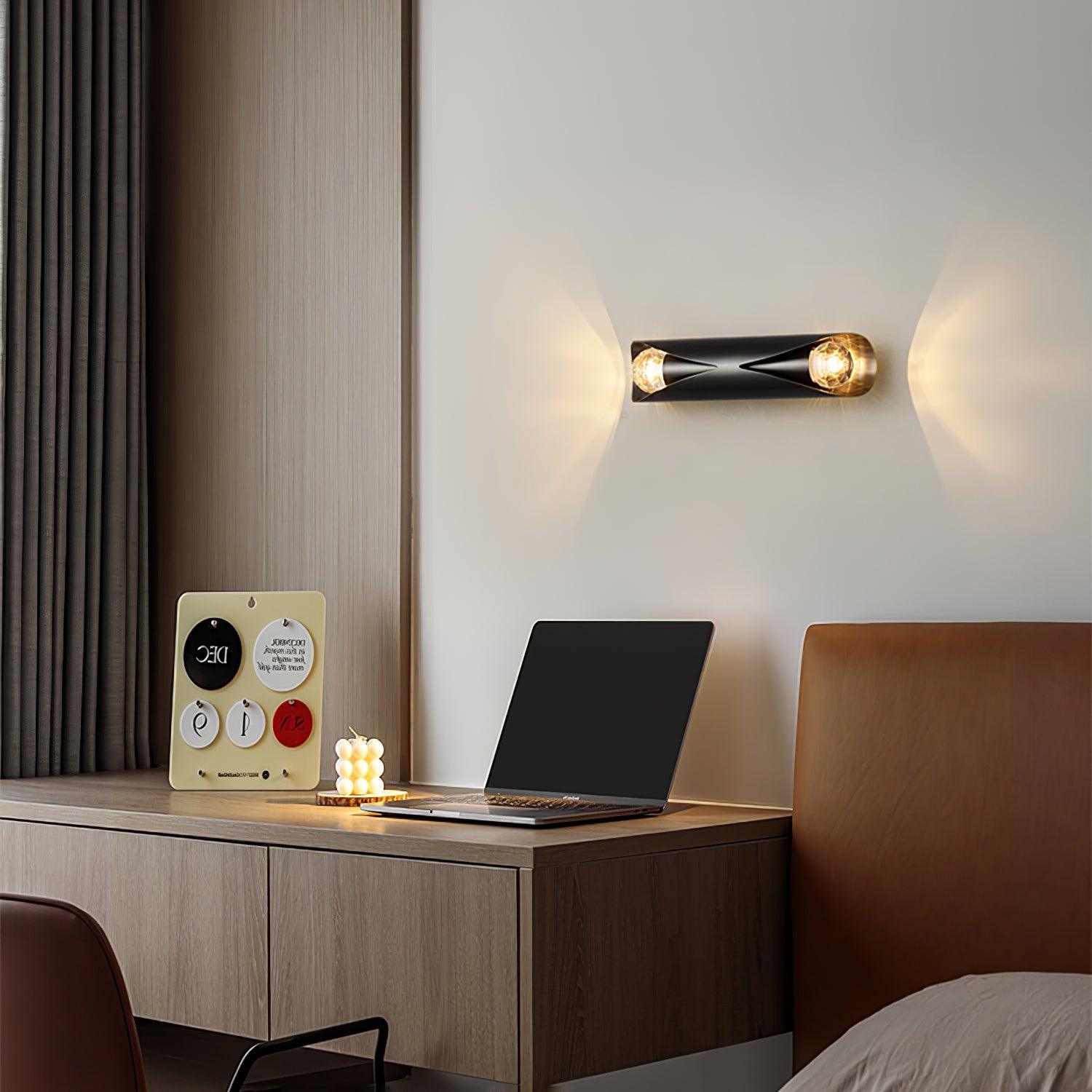 Avynila Modern Minimalist Diamonds Brass Wall Lamp - Letslighting