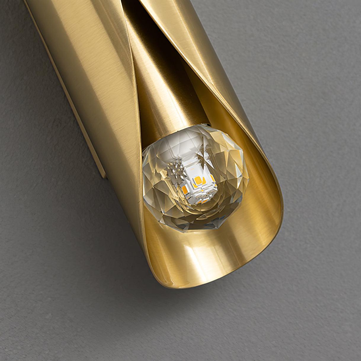 Avynila Modern Minimalist Diamonds Brass Wall Lamp - Letslighting