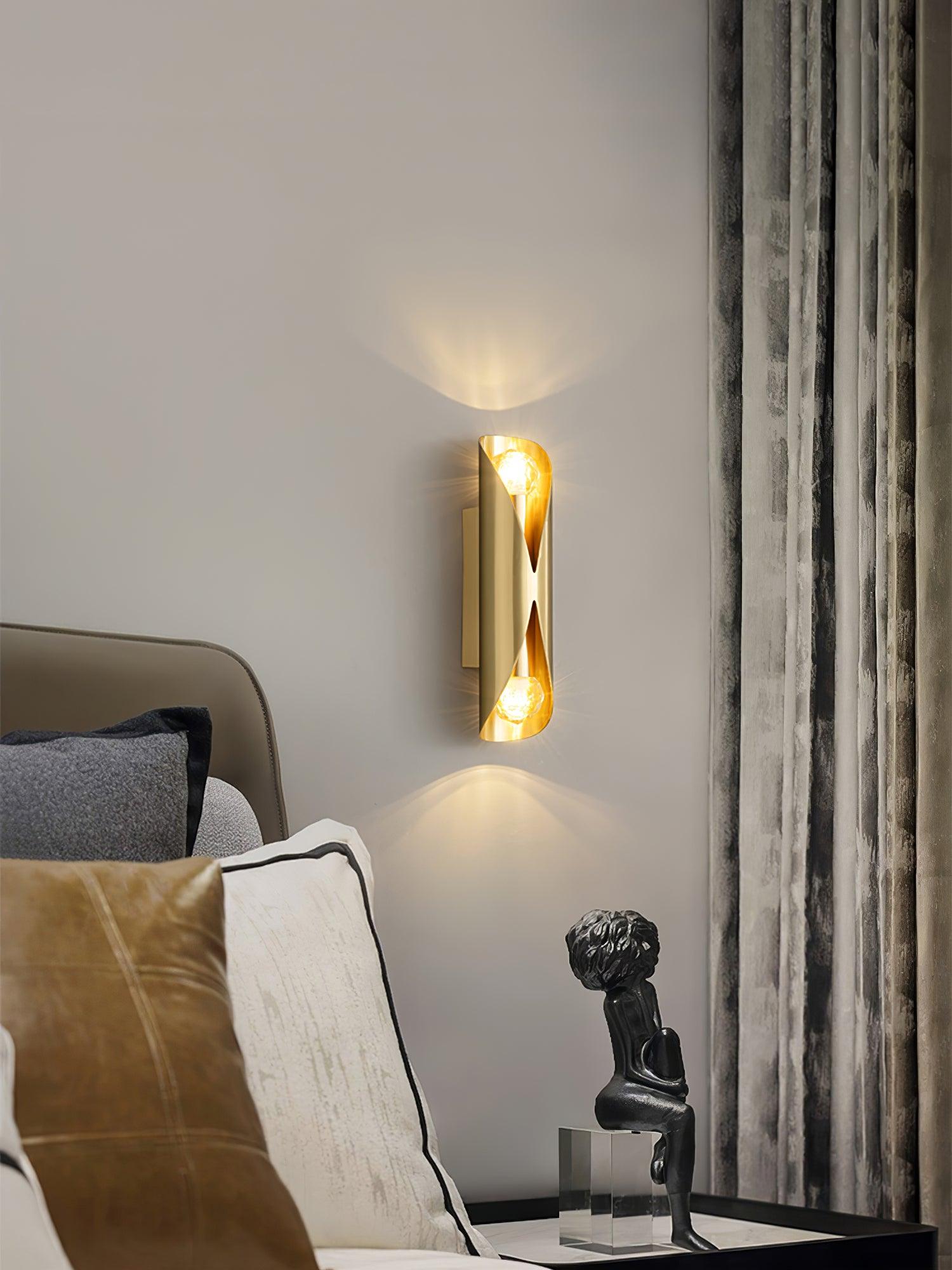Avynila Modern Minimalist Diamonds Brass Wall Lamp - Letslighting