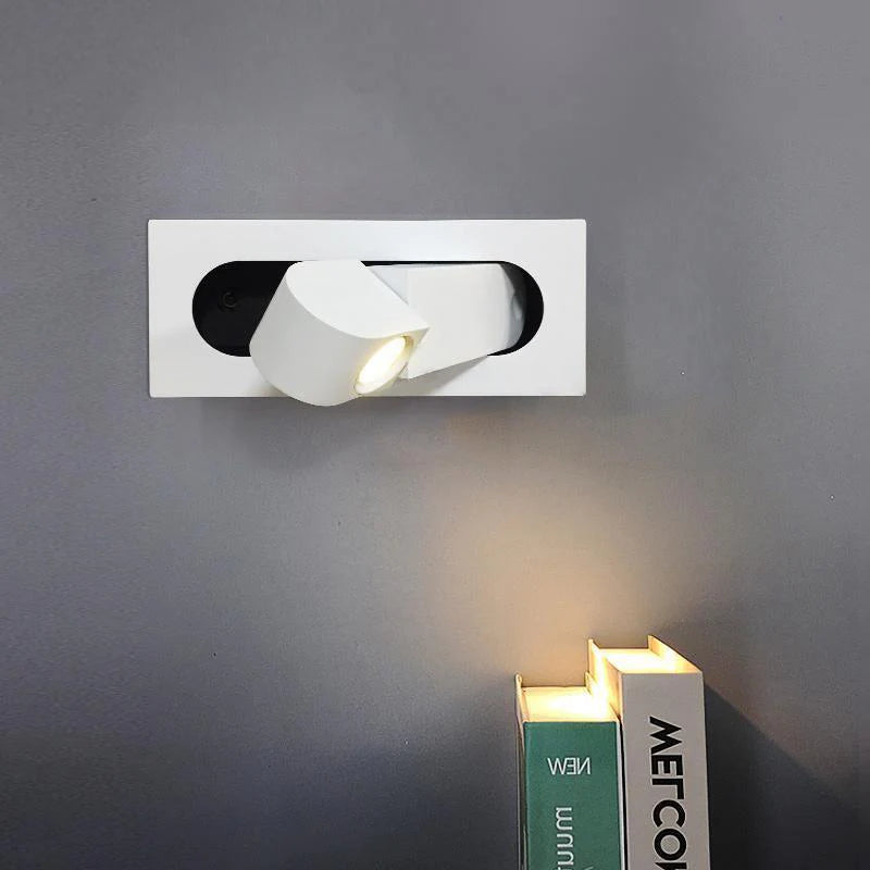 Nexex Square Adjustable Bedside Reading Wall Light - Letslighting