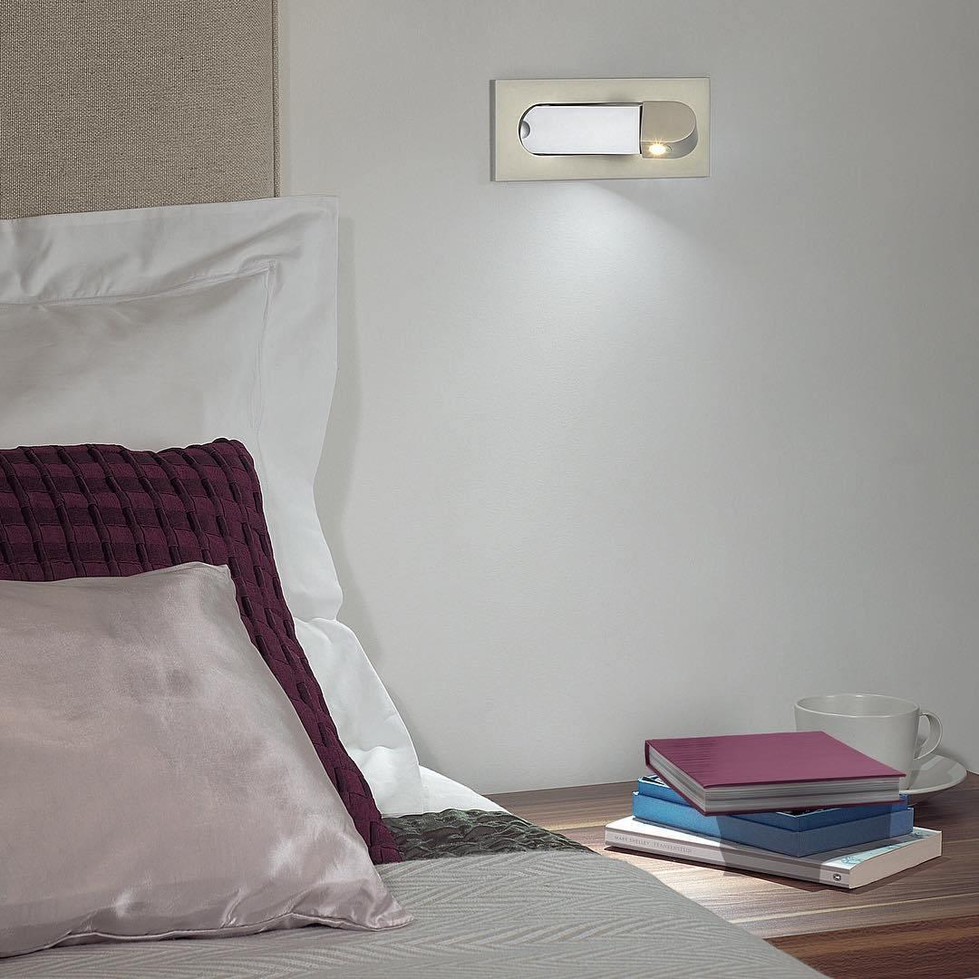 Nexex Square Adjustable Bedside Reading Wall Light - Letslighting