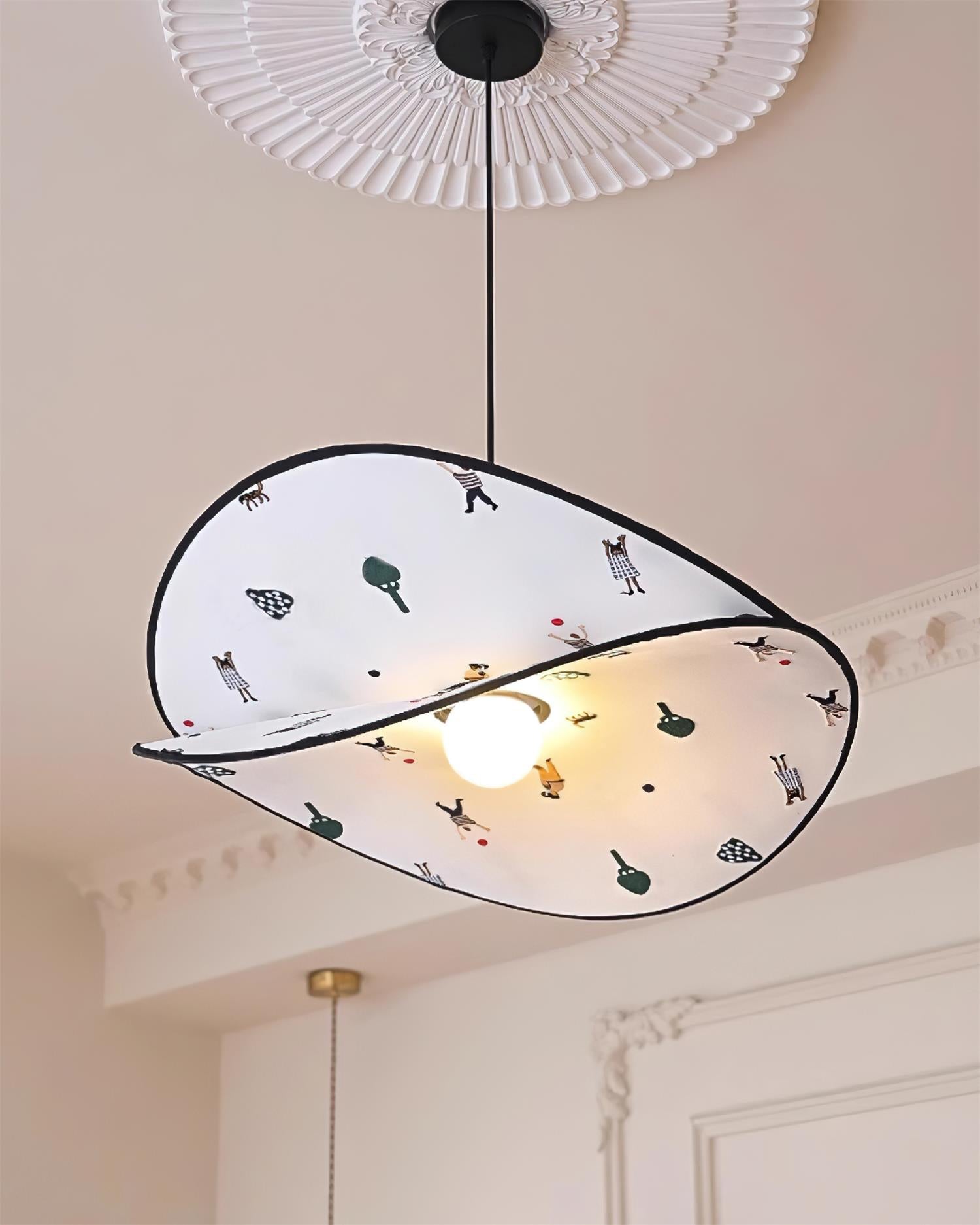 Dika Pendant Lamp Fabric Double-Layer - Letslighting