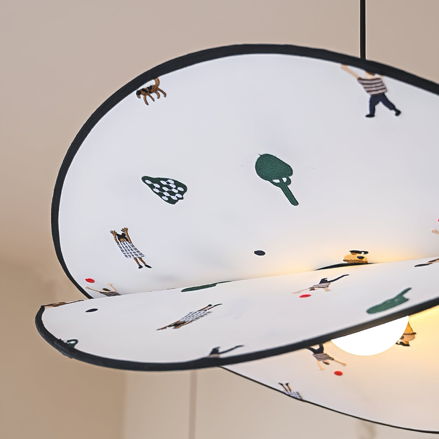 Dika Pendant Lamp Fabric Double-Layer - Letslighting
