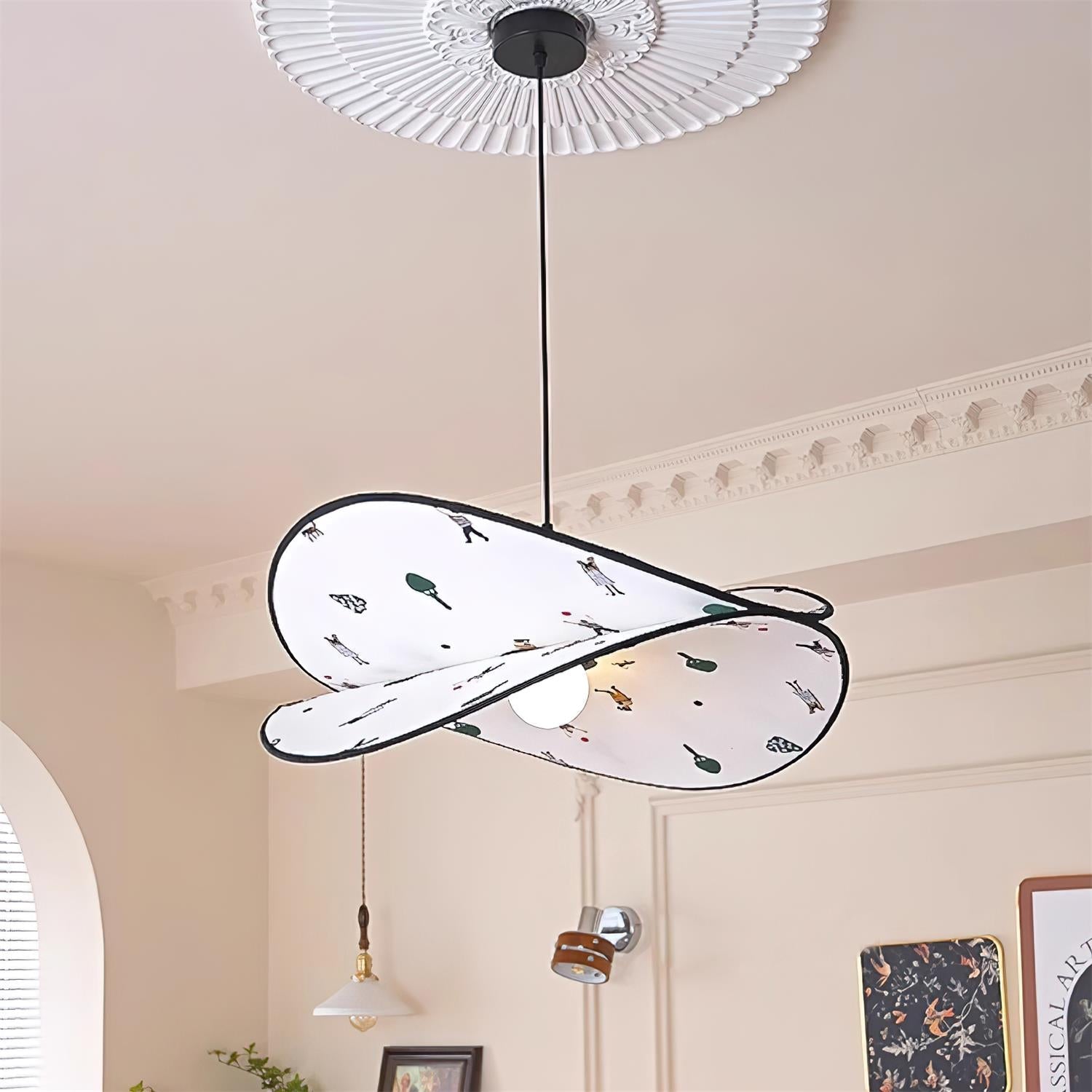 Dika Pendant Lamp Fabric Double-Layer - Letslighting