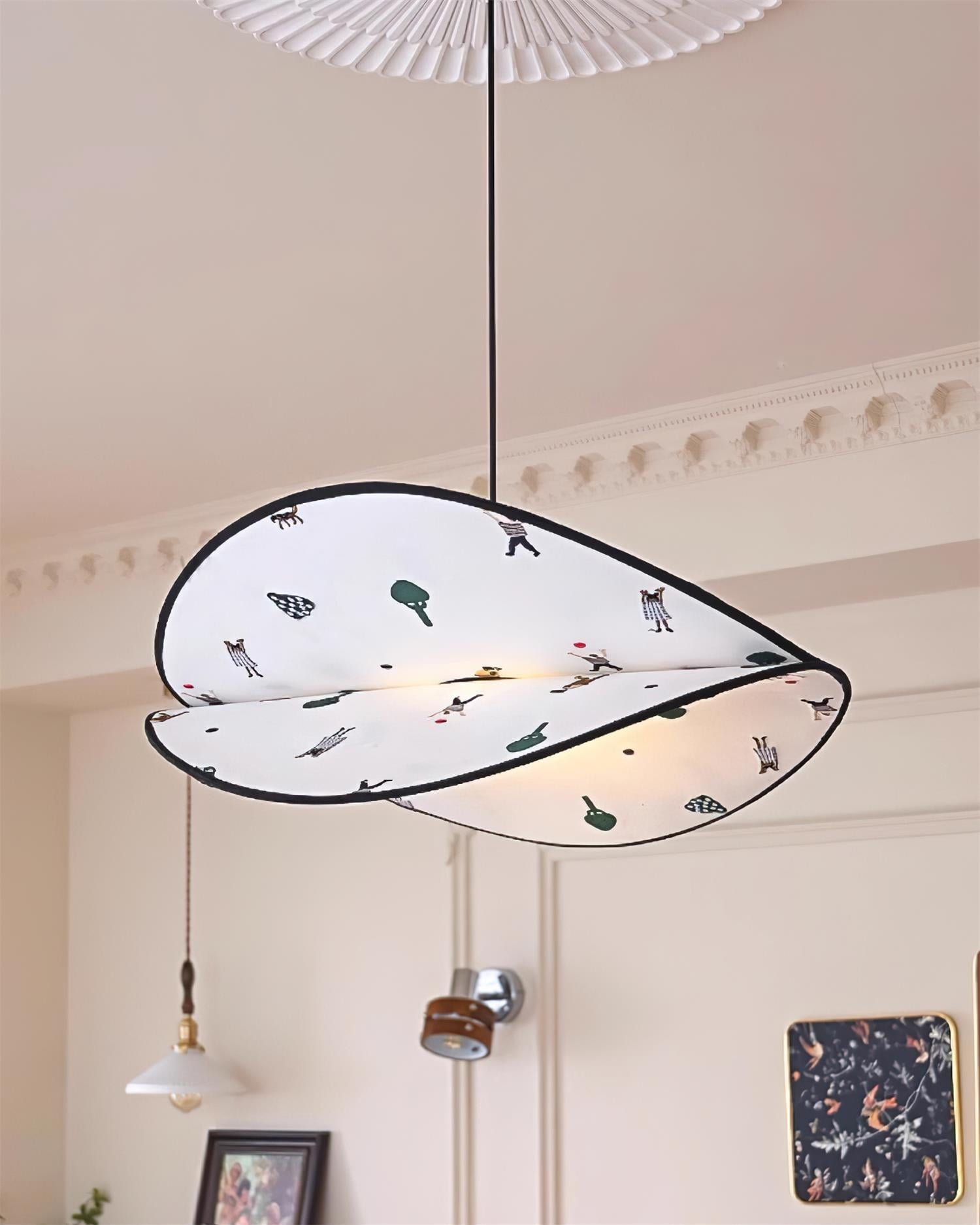 Dika Pendant Lamp Fabric Double-Layer - Letslighting