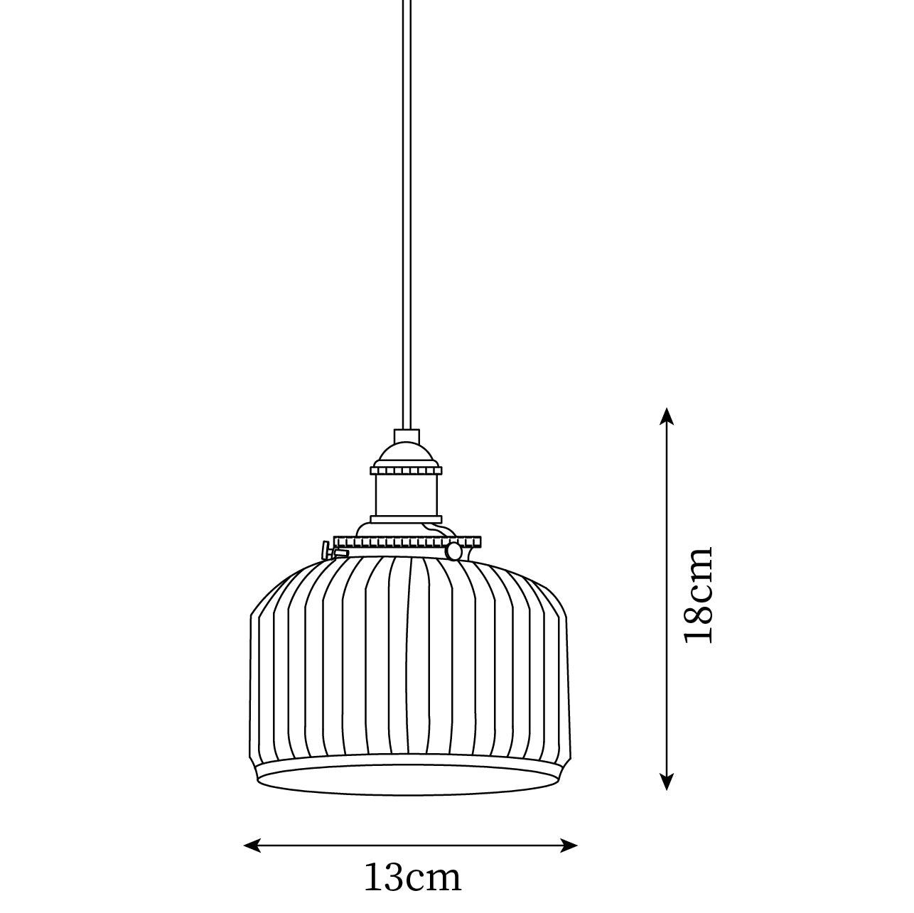 Pendant Lamp Ribbed Ceramic Shade with Gold Fitting Art - Letslighting