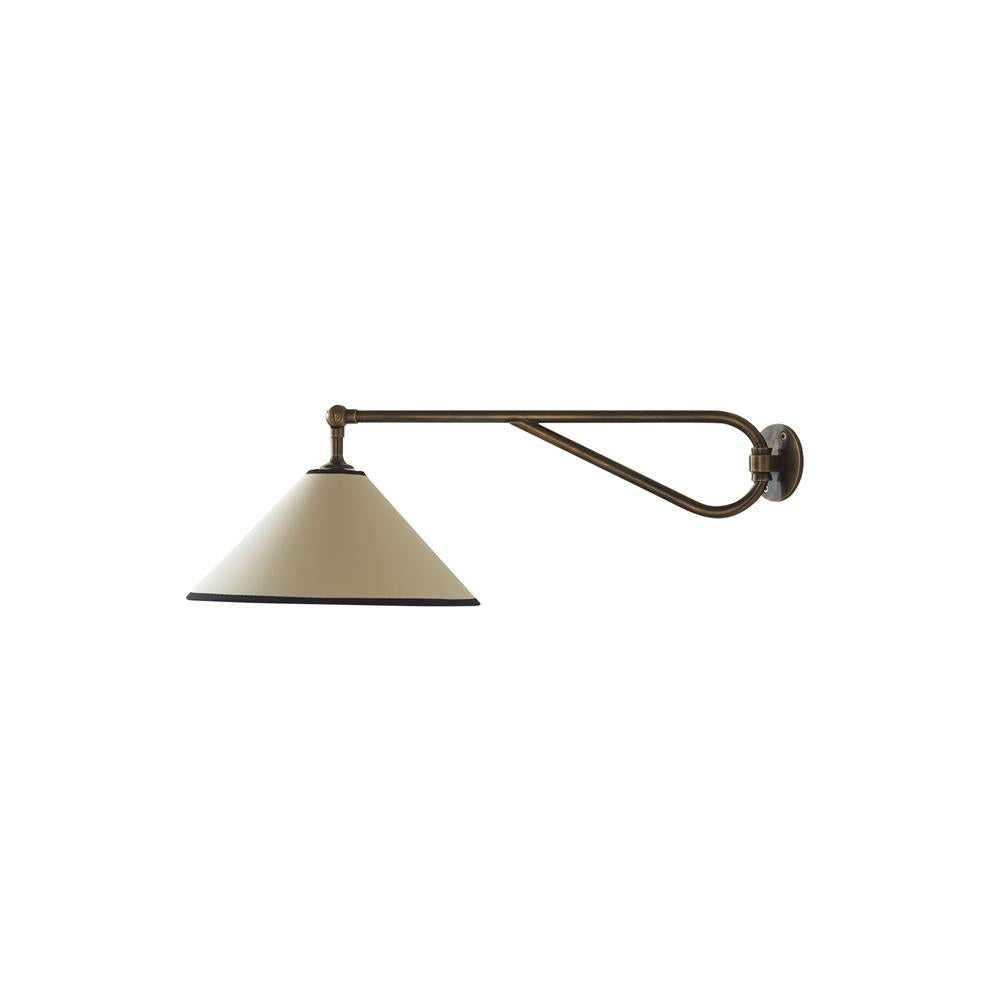 Hymn Vintage Brass Fabric Wall Lamp - Letslighting