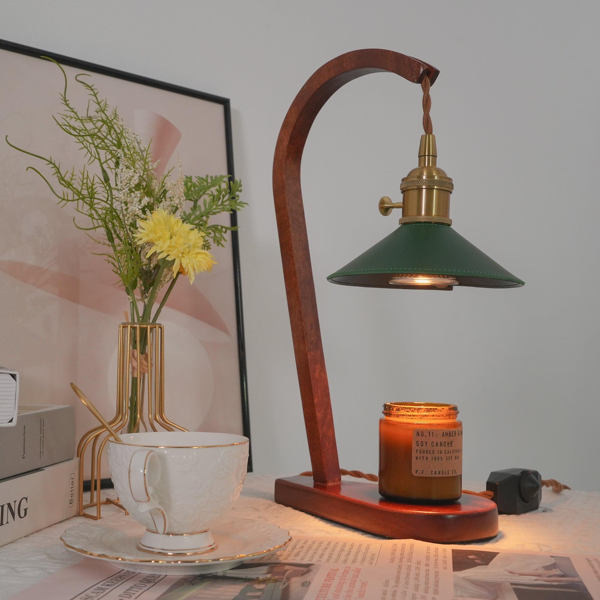 Eden Green Wood Table Lamp - Letslighting