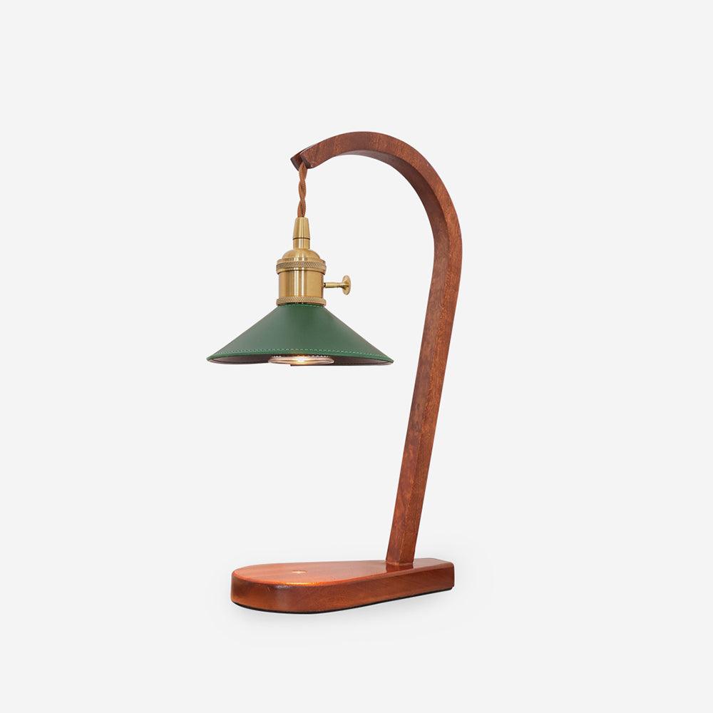 Eden Green Wood Table Lamp - Letslighting