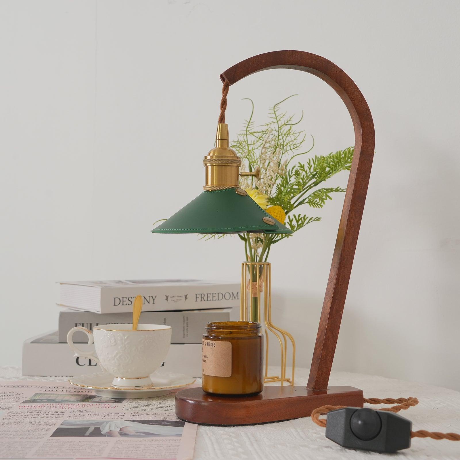 Eden Green Wood Table Lamp - Letslighting