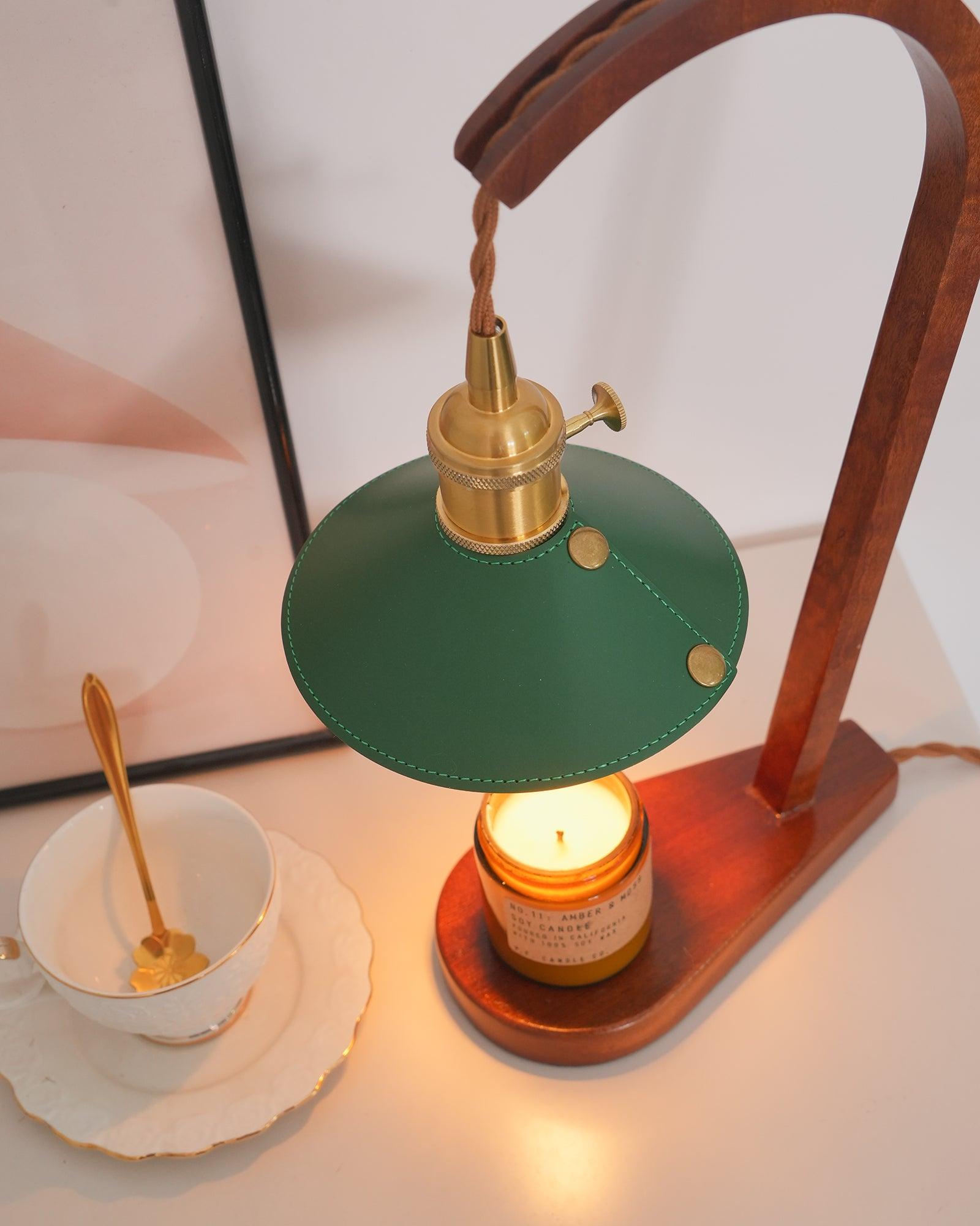 Eden Green Wood Table Lamp - Letslighting