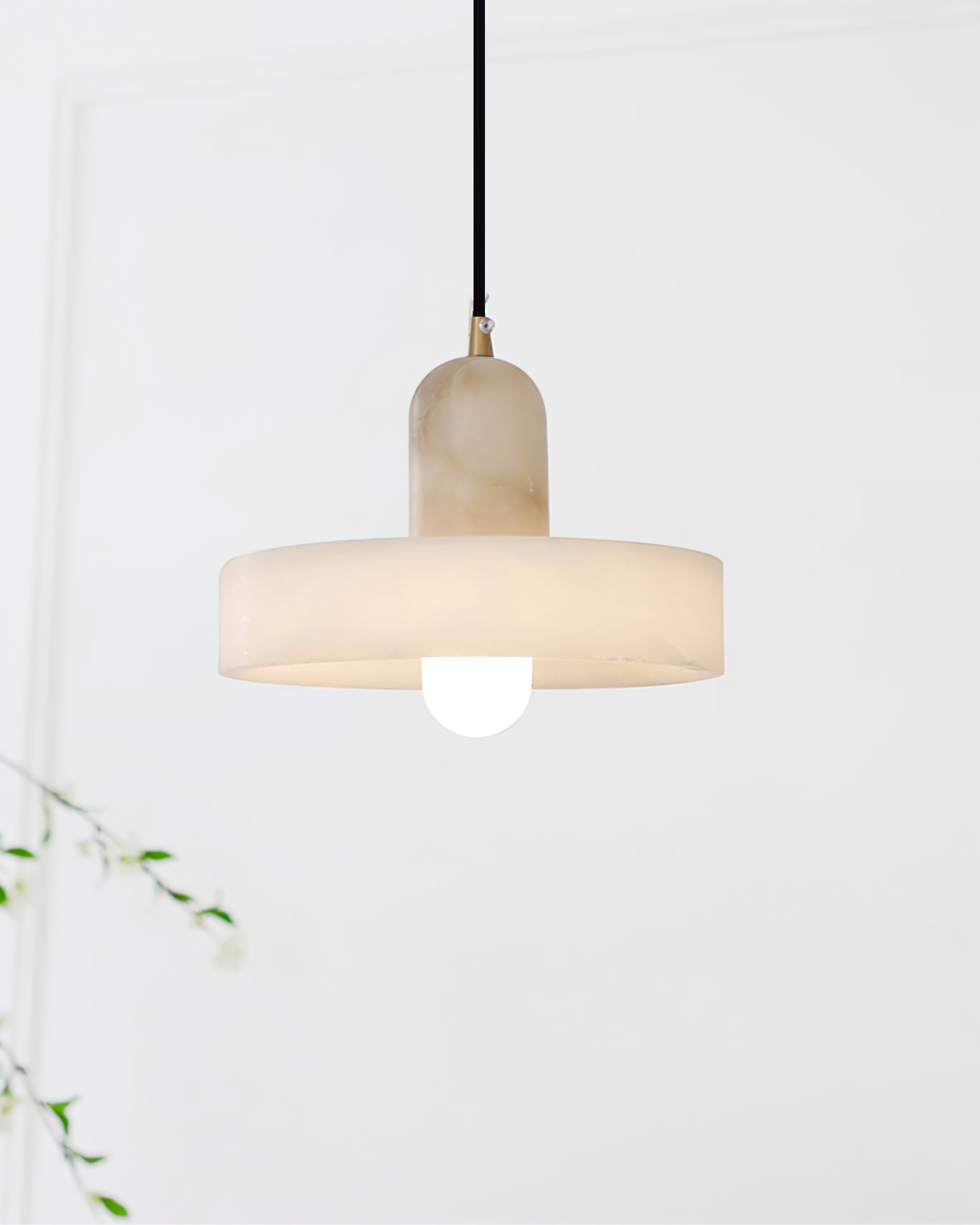 Luste Disc Orb Alabaster Pendant Light - Letslighting