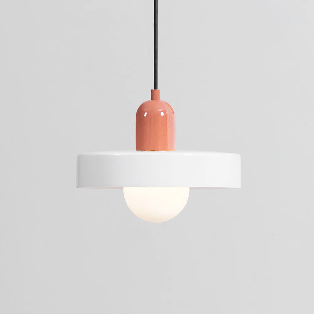 Ideal Modern Minimalist Disc Orb Glass Pendant Light - Letslighting
