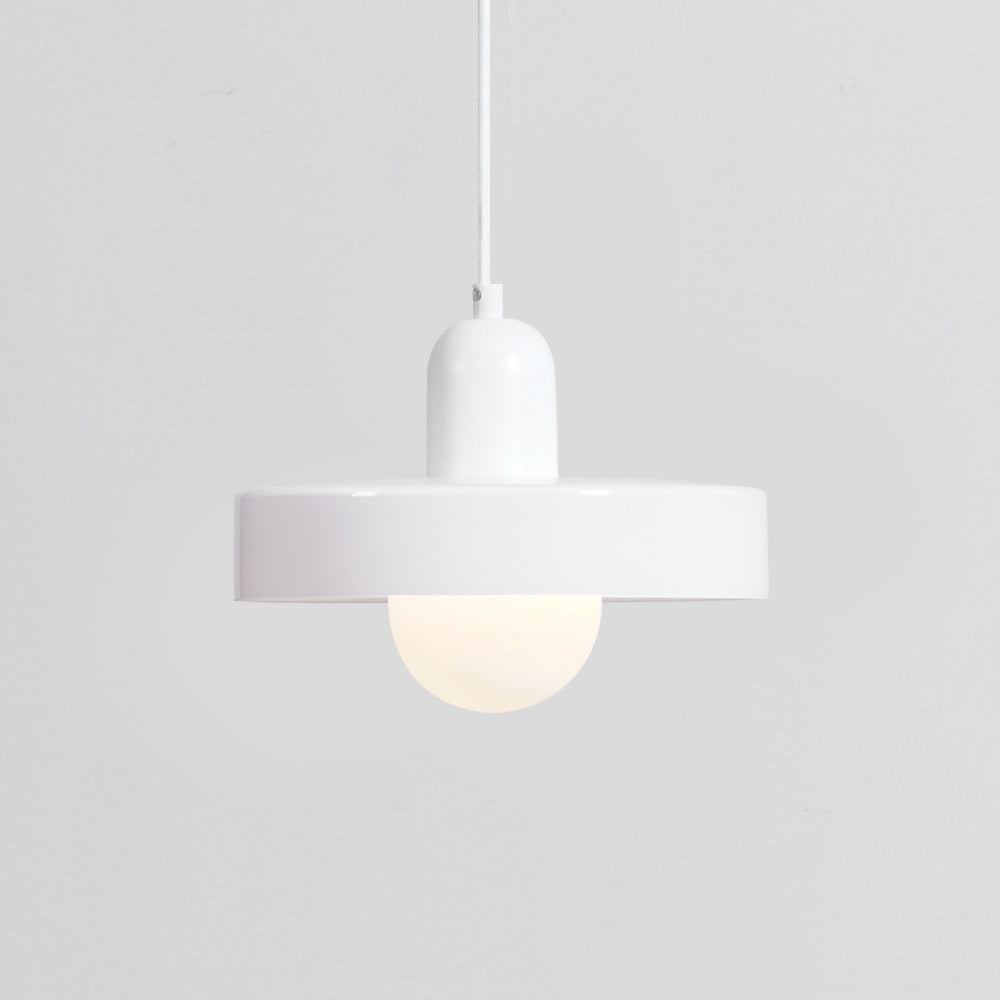 Ideal Modern Minimalist Disc Orb Glass Pendant Light - Letslighting