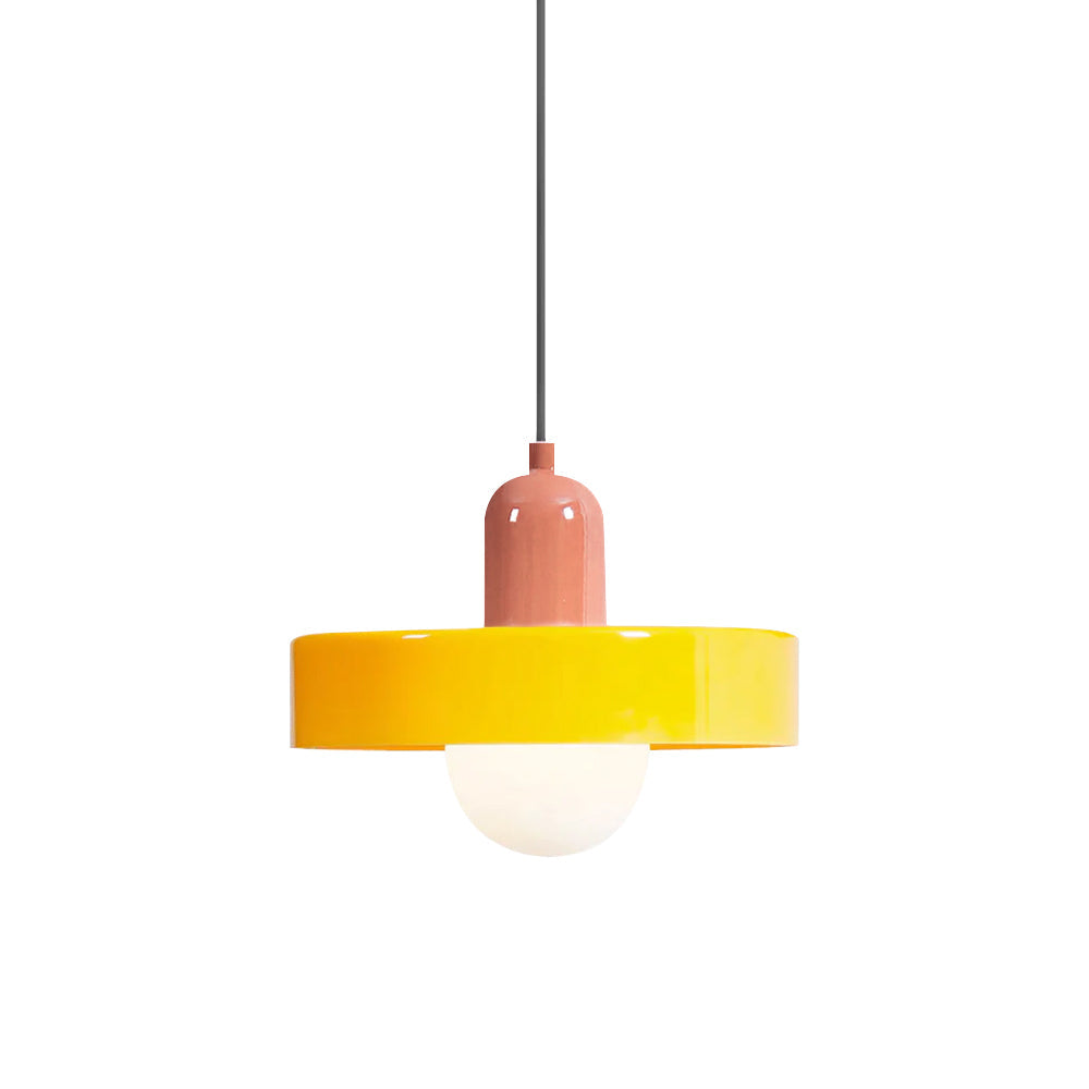 Ideal Modern Minimalist Disc Orb Glass Pendant Light - Letslighting