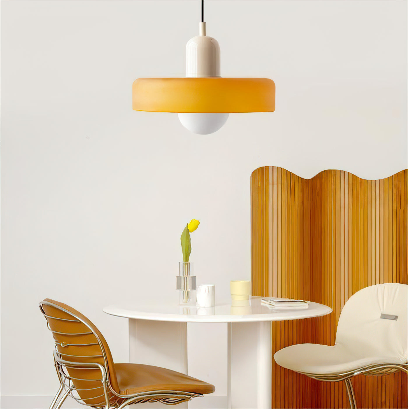 Jovial Minimalist Disc Orb Swag Glass Pendant Lights Plug-in - Letslighting