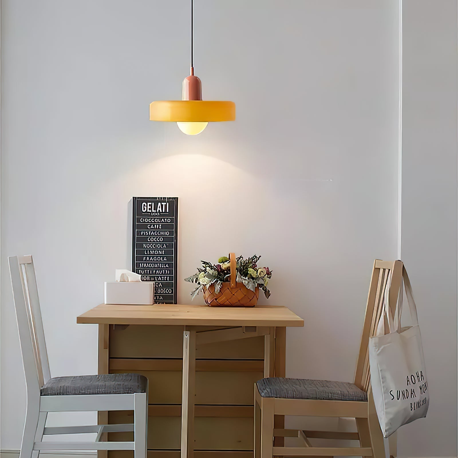 Ideal Modern Minimalist Disc Orb Glass Pendant Light - Letslighting