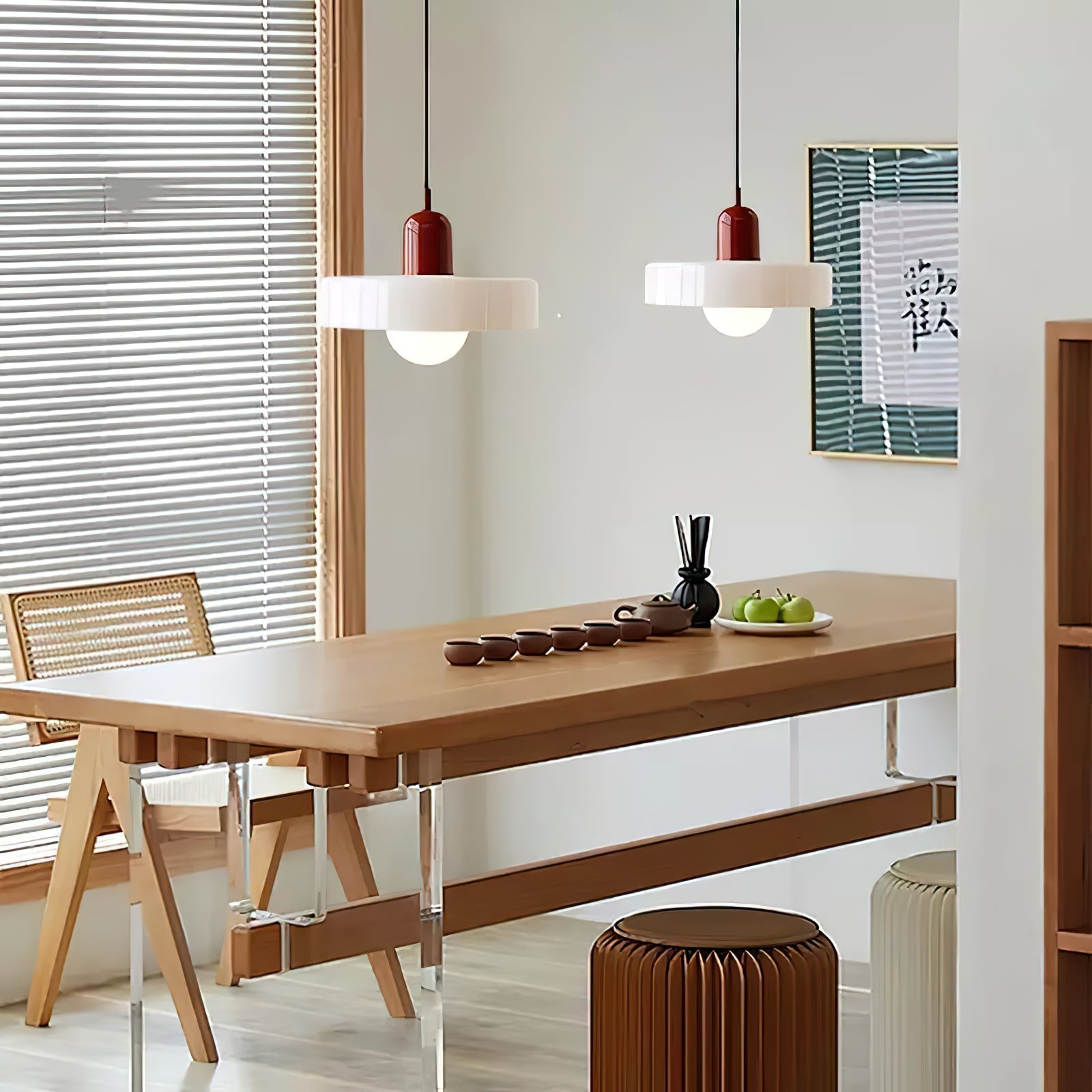 Ideal Modern Minimalist Disc Orb Glass Pendant Light - Letslighting
