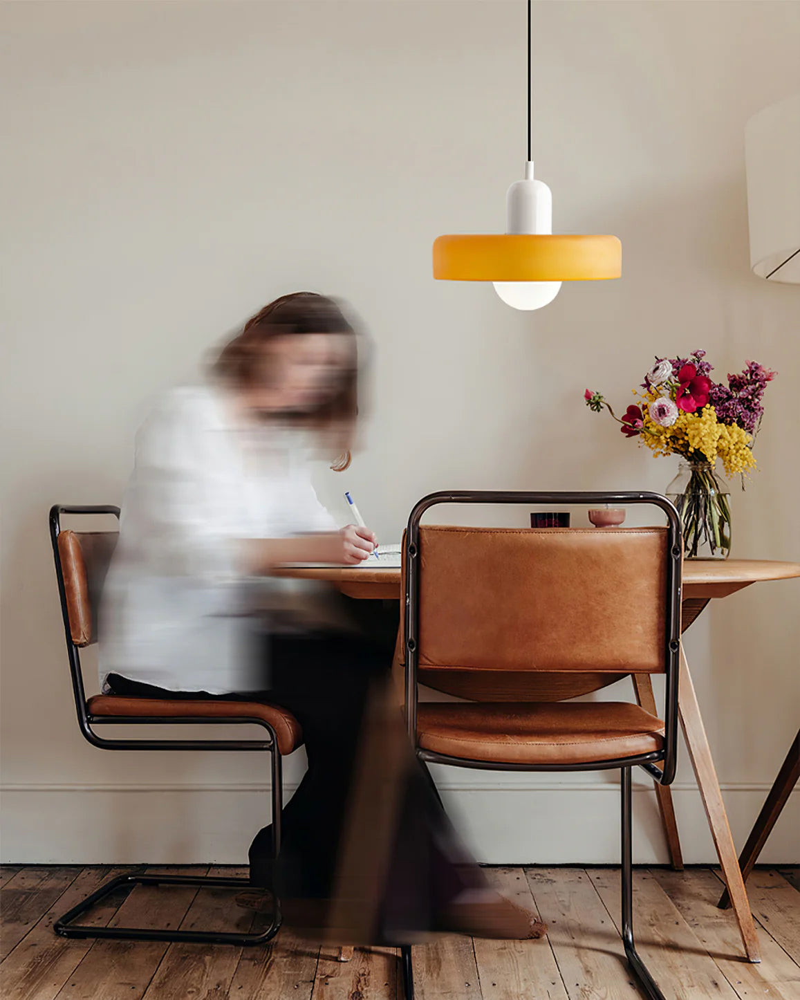 Jovial Minimalist Disc Orb Swag Glass Pendant Lights Plug-in - Letslighting