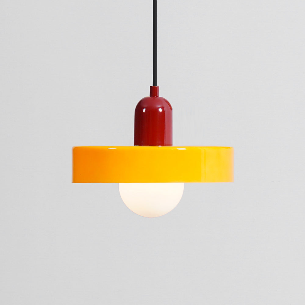 Ideal Modern Minimalist Disc Orb Glass Pendant Light - Letslighting