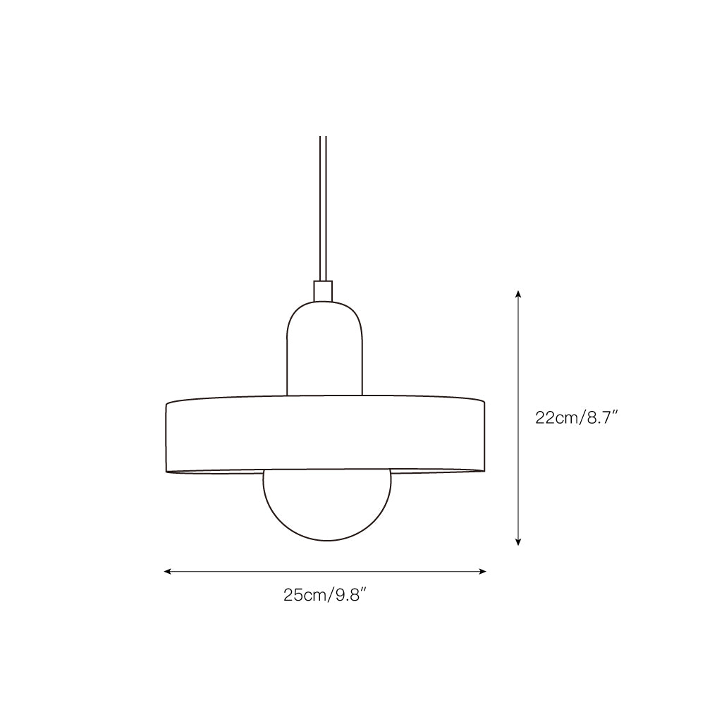 Ideal Modern Minimalist Disc Orb Glass Pendant Light - Letslighting
