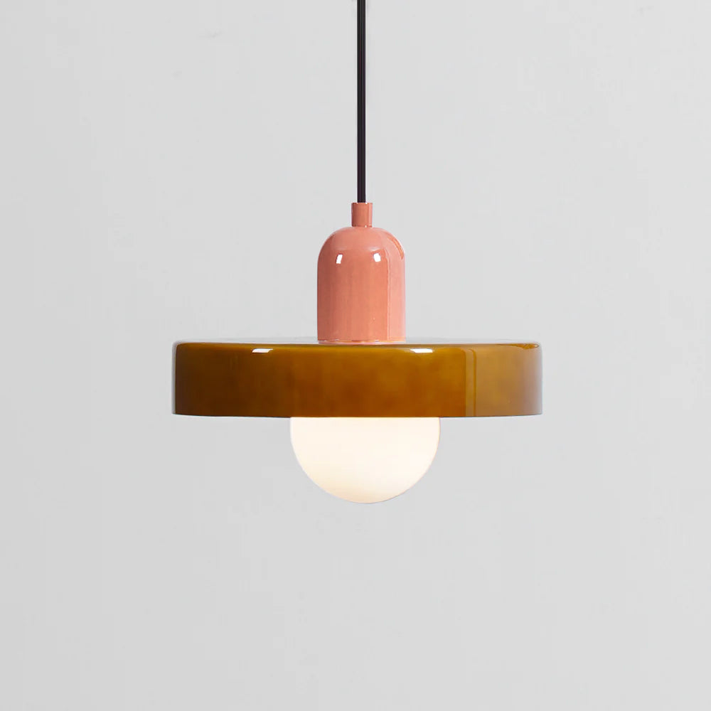 Ideal Modern Minimalist Disc Orb Glass Pendant Light - Letslighting