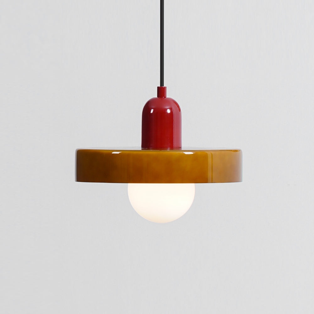 Ideal Modern Minimalist Disc Orb Glass Pendant Light - Letslighting