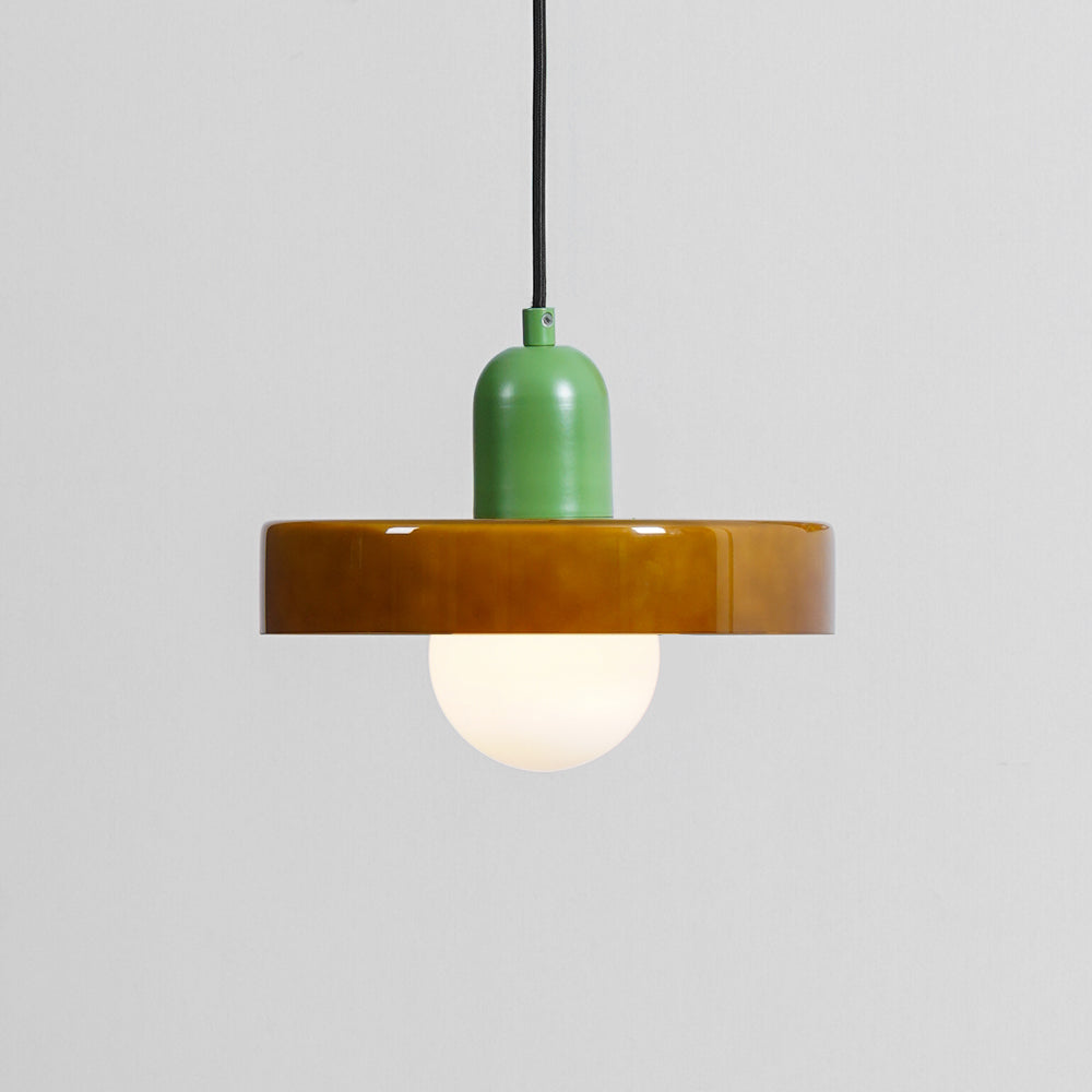 Ideal Modern Minimalist Disc Orb Glass Pendant Light - Letslighting