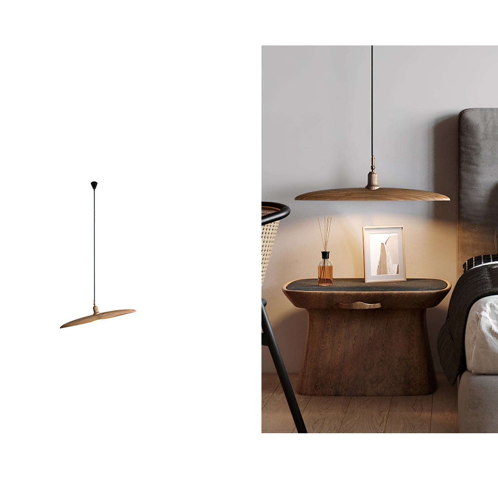 Zelirira Blade Wood Pendant Light - Letslighting