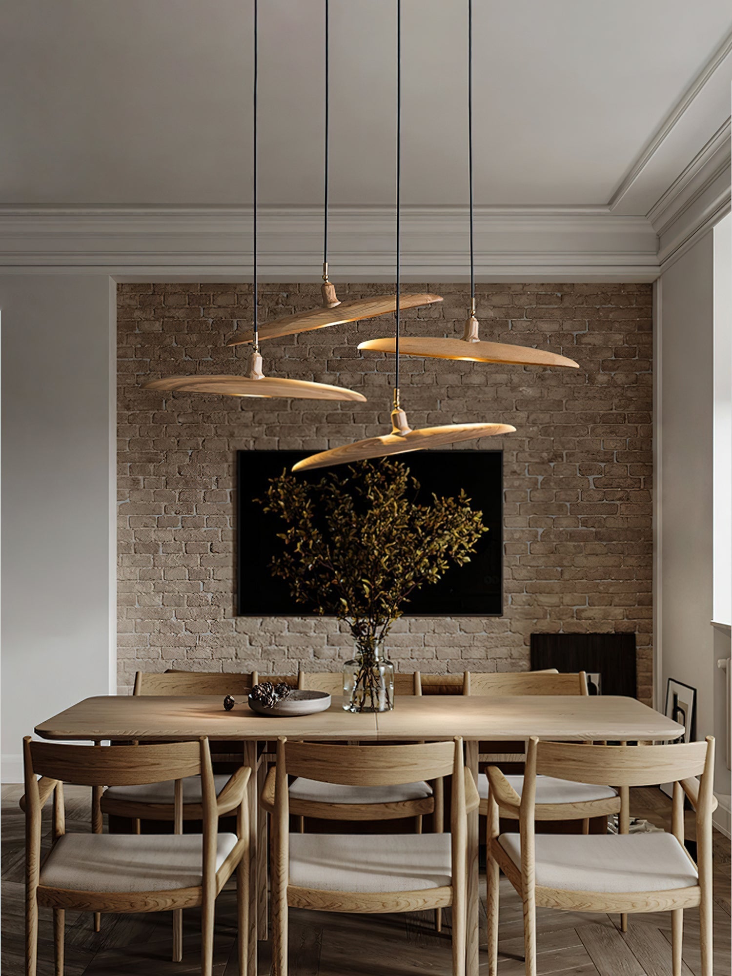 Zelirira Blade Wood Pendant Light - Letslighting