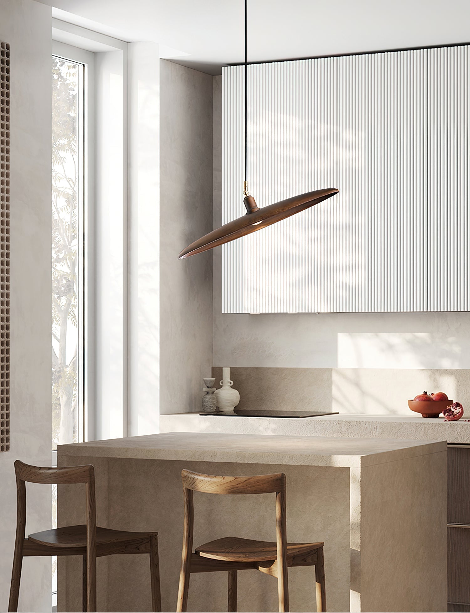 Zelirira Blade Wood Pendant Light - Letslighting
