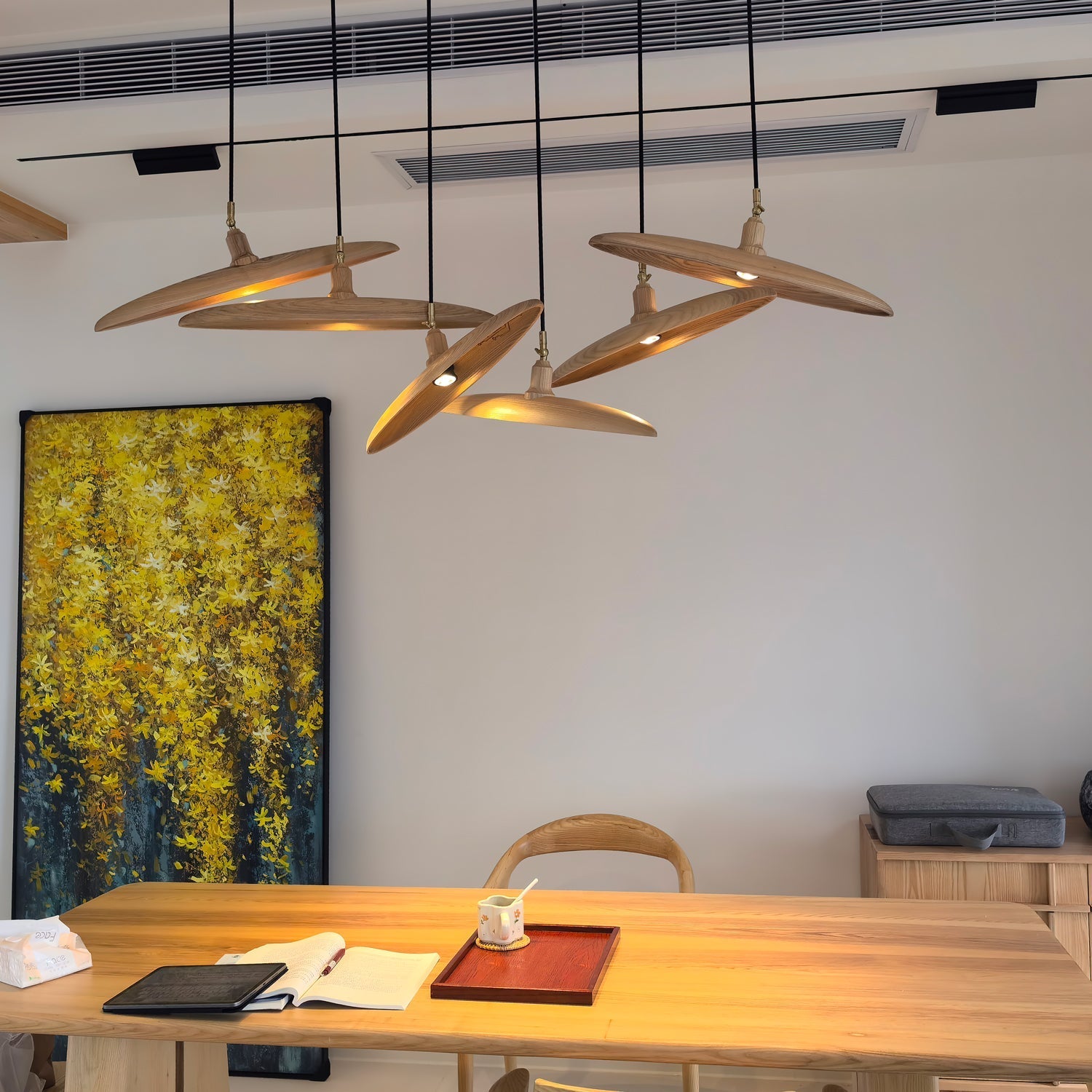Zelirira Blade Wood Pendant Light - Letslighting