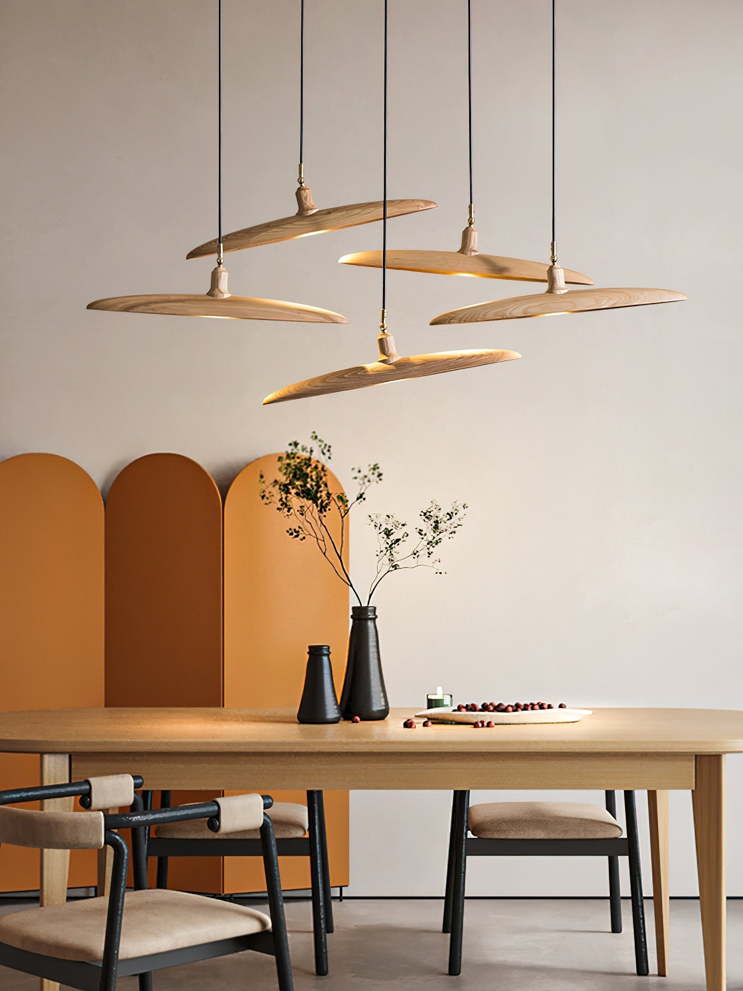 Zelirira Blade Wood Pendant Light - Letslighting