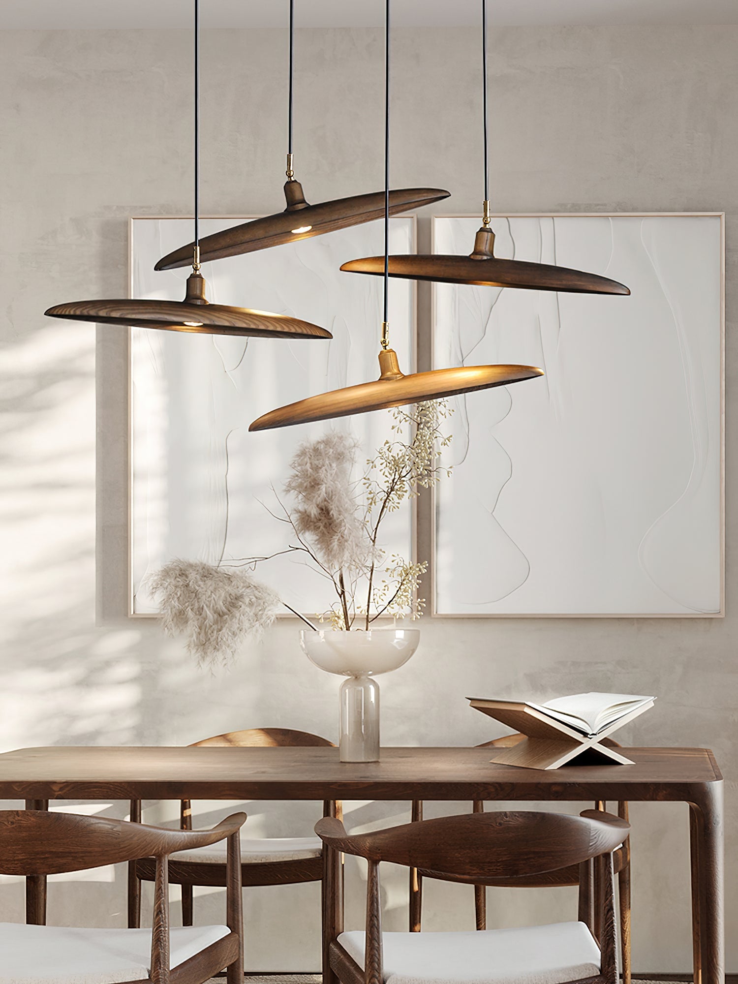 Zelirira Blade Wood Pendant Light - Letslighting