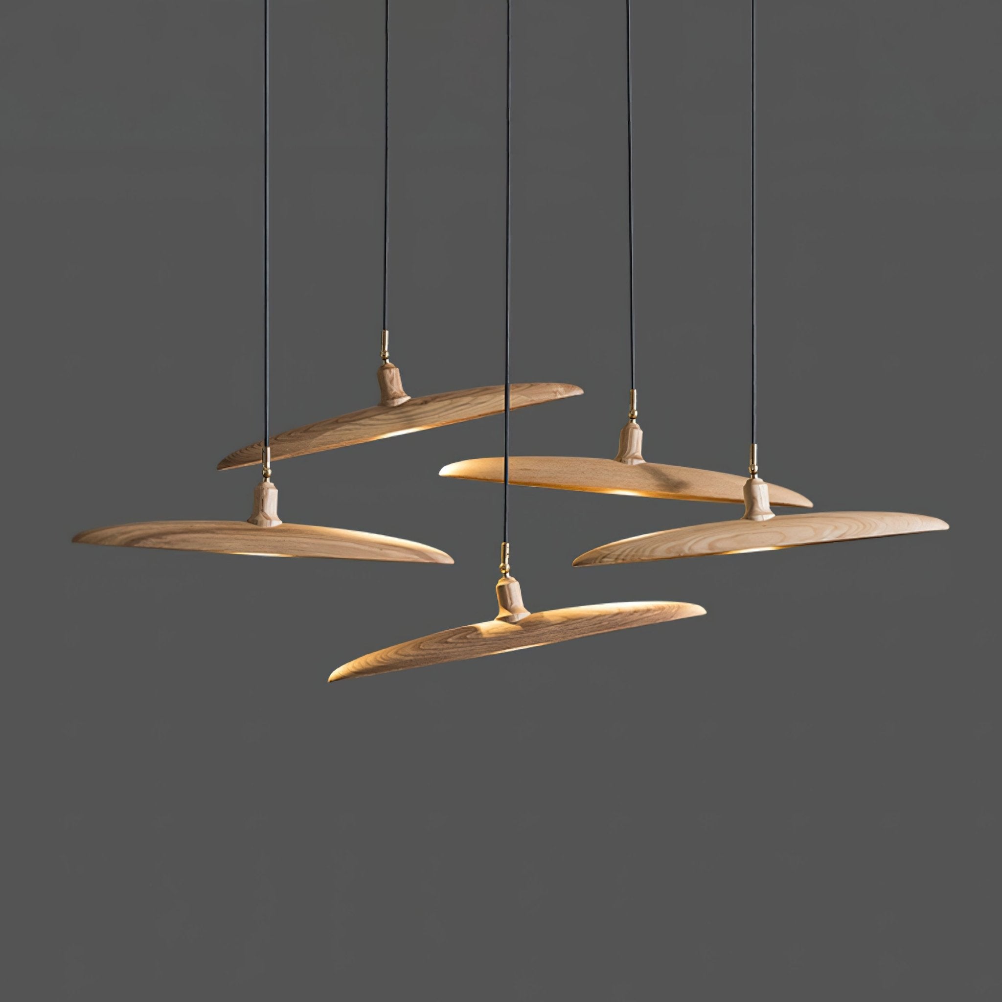 Zelirira Blade Wood Pendant Light - Letslighting