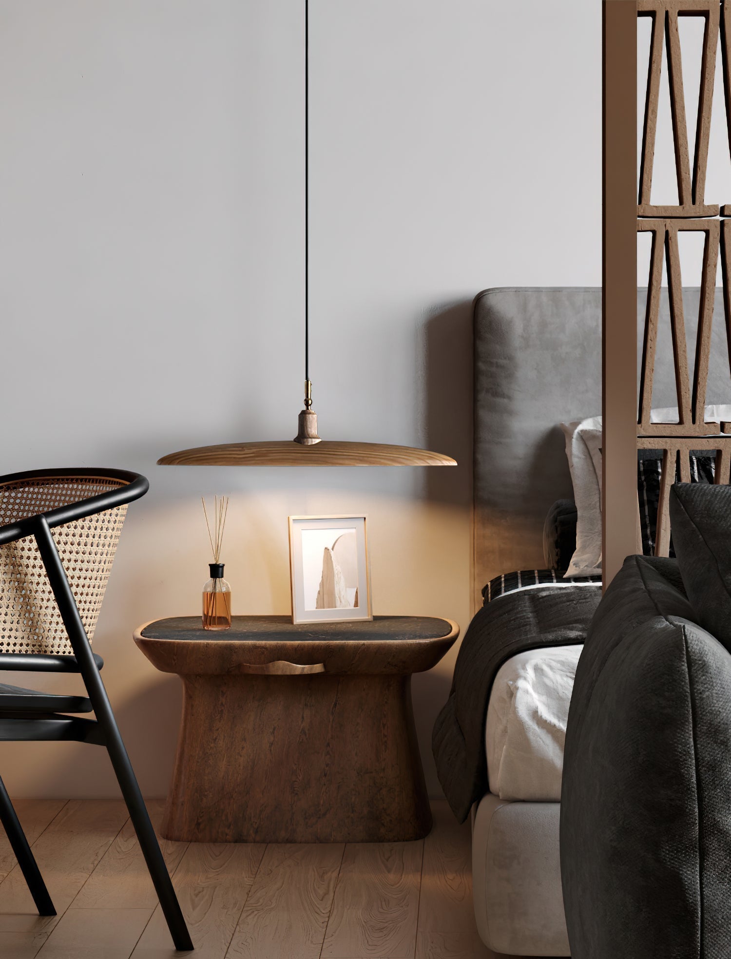 Zelirira Blade Wood Pendant Light - Letslighting