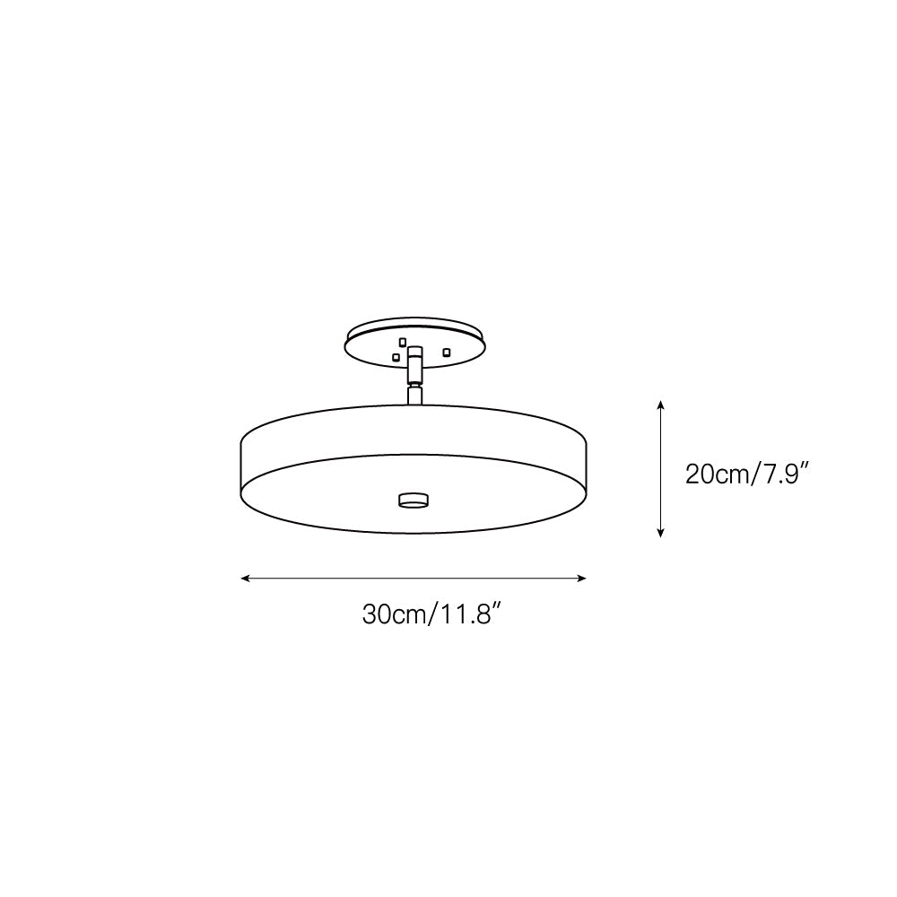 Kith Modern Minimalist LED Alabaster Ceiling Light - Letslighting