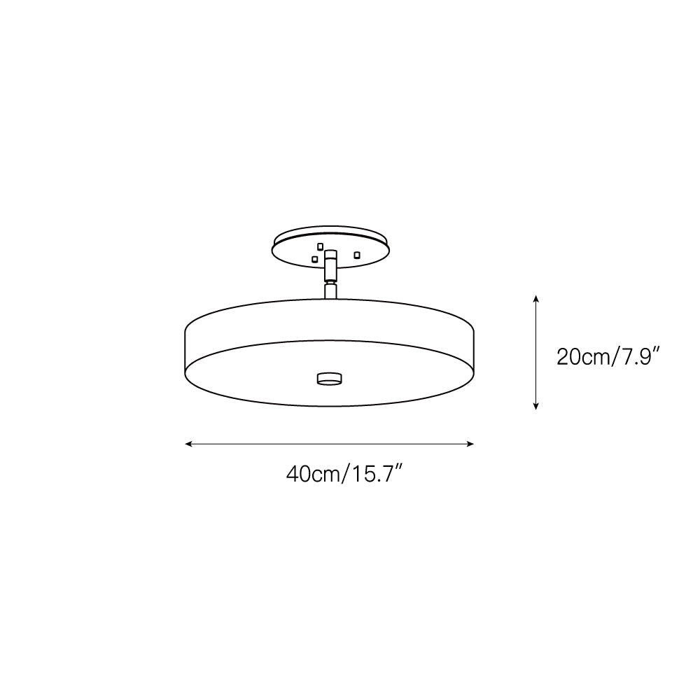 Kith Modern Minimalist LED Alabaster Ceiling Light - Letslighting