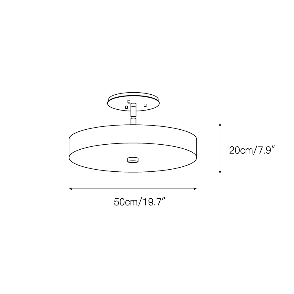 Kith Modern Minimalist LED Alabaster Ceiling Light - Letslighting