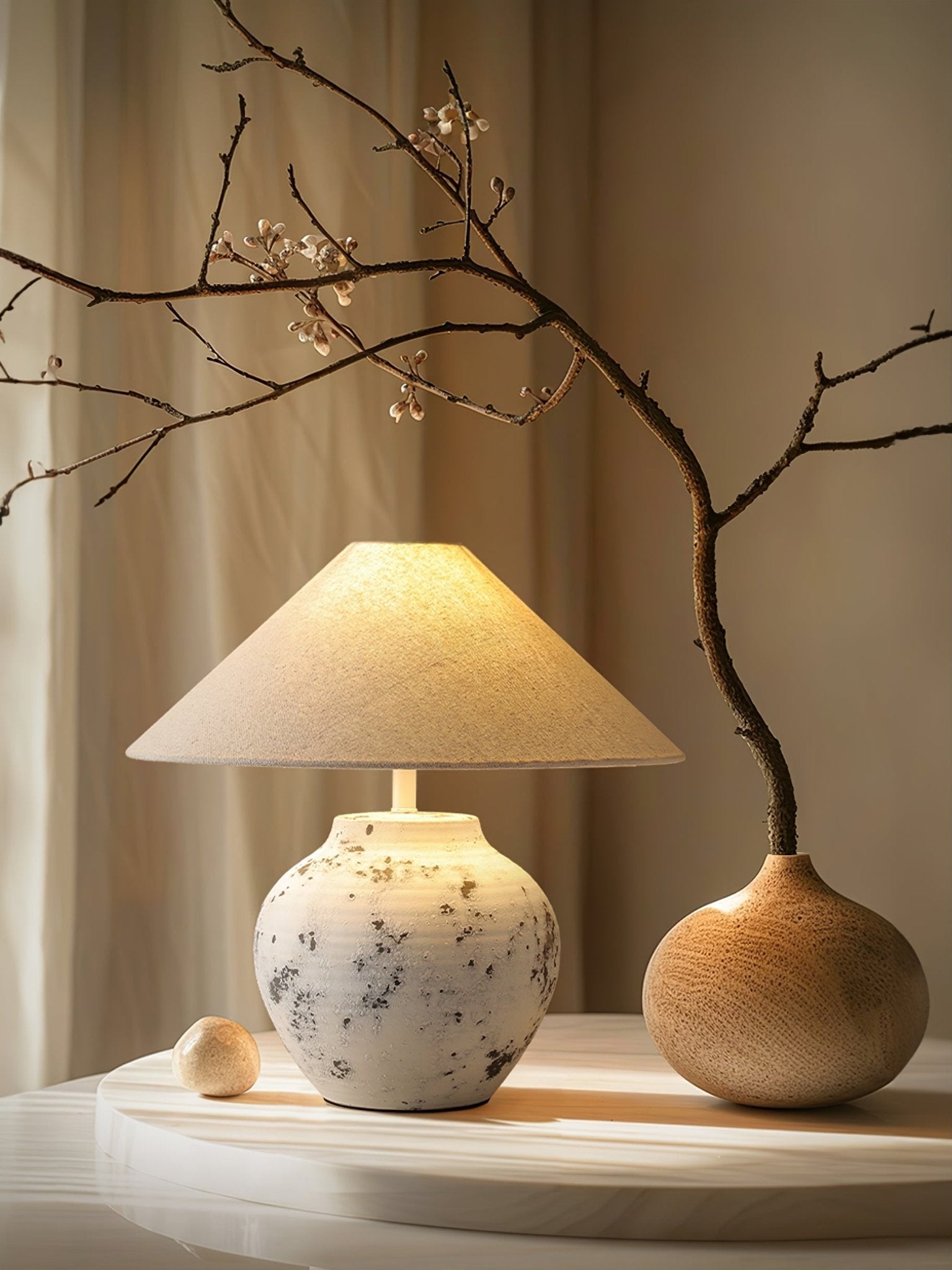 Atticus Modern Ceramics Table Lamp - Letslighting